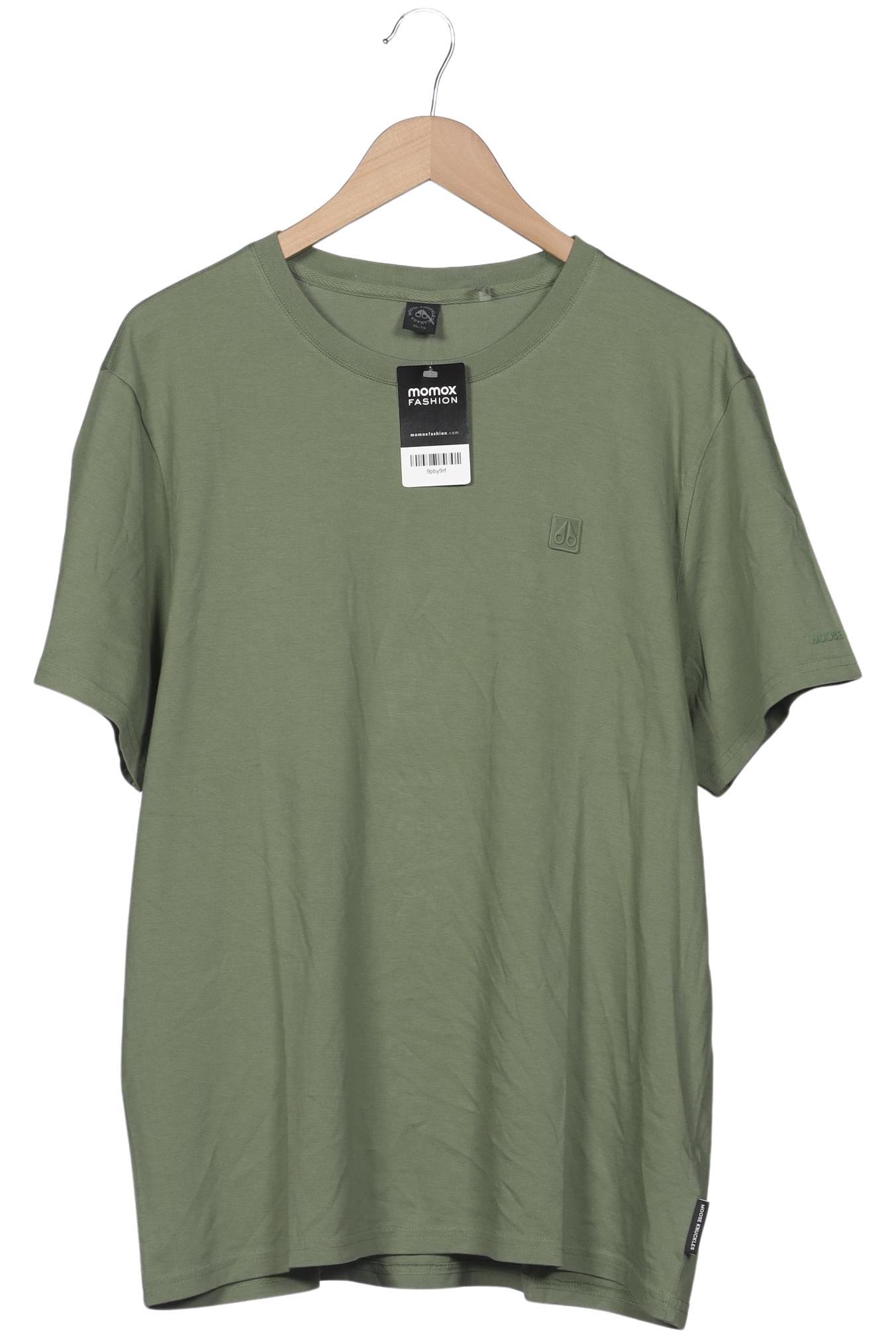 Moose Knuckles Herren T-Shirt, grün, Gr. 54