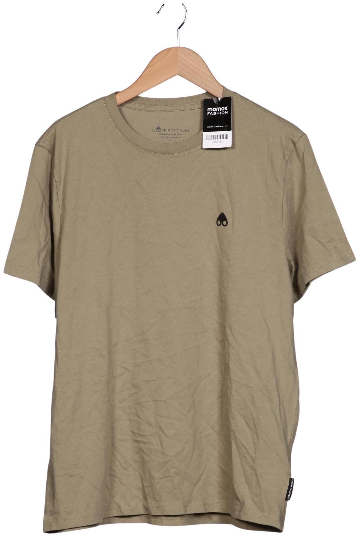 Moose Knuckles Herren T-Shirt, grün, Gr. 52