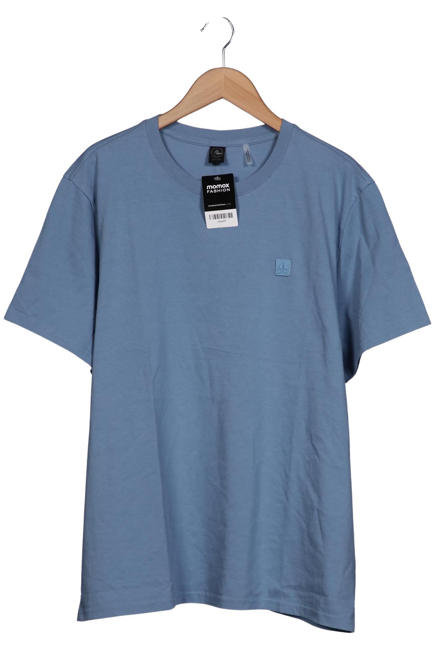 Moose Knuckles Herren T-Shirt, hellblau, Gr. 56