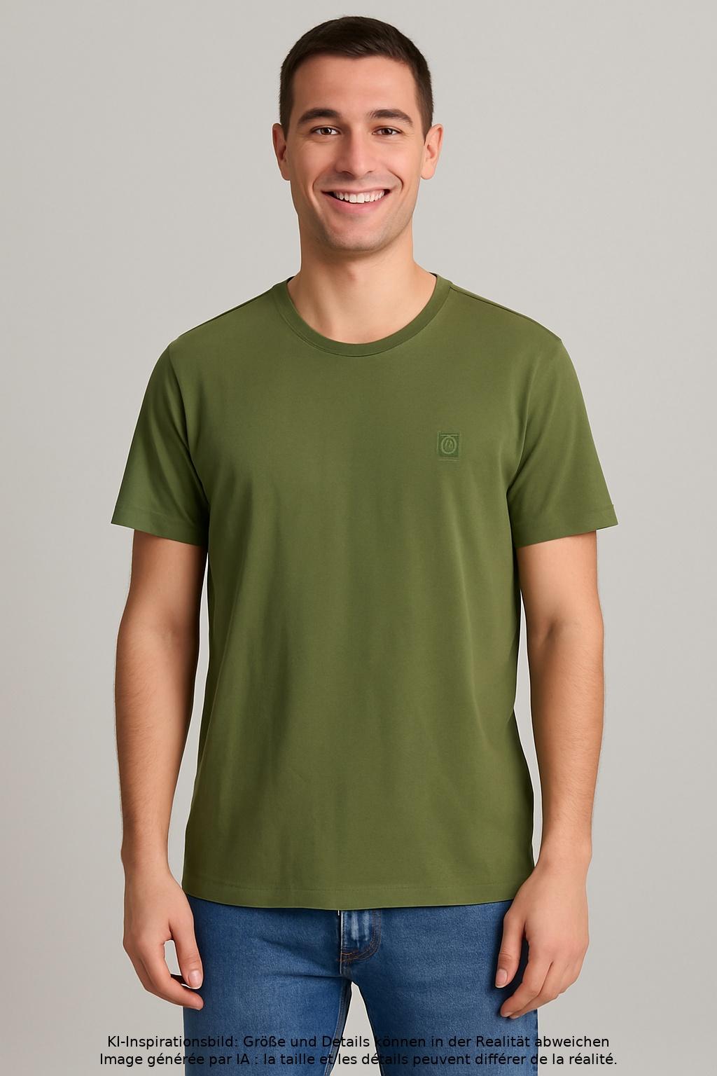 Moose Knuckles Herren T-Shirt, grün, Gr. 52