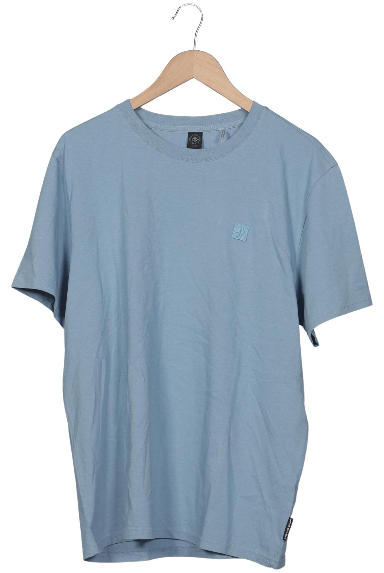 Moose Knuckles Herren T-Shirt, hellblau, Gr. 54