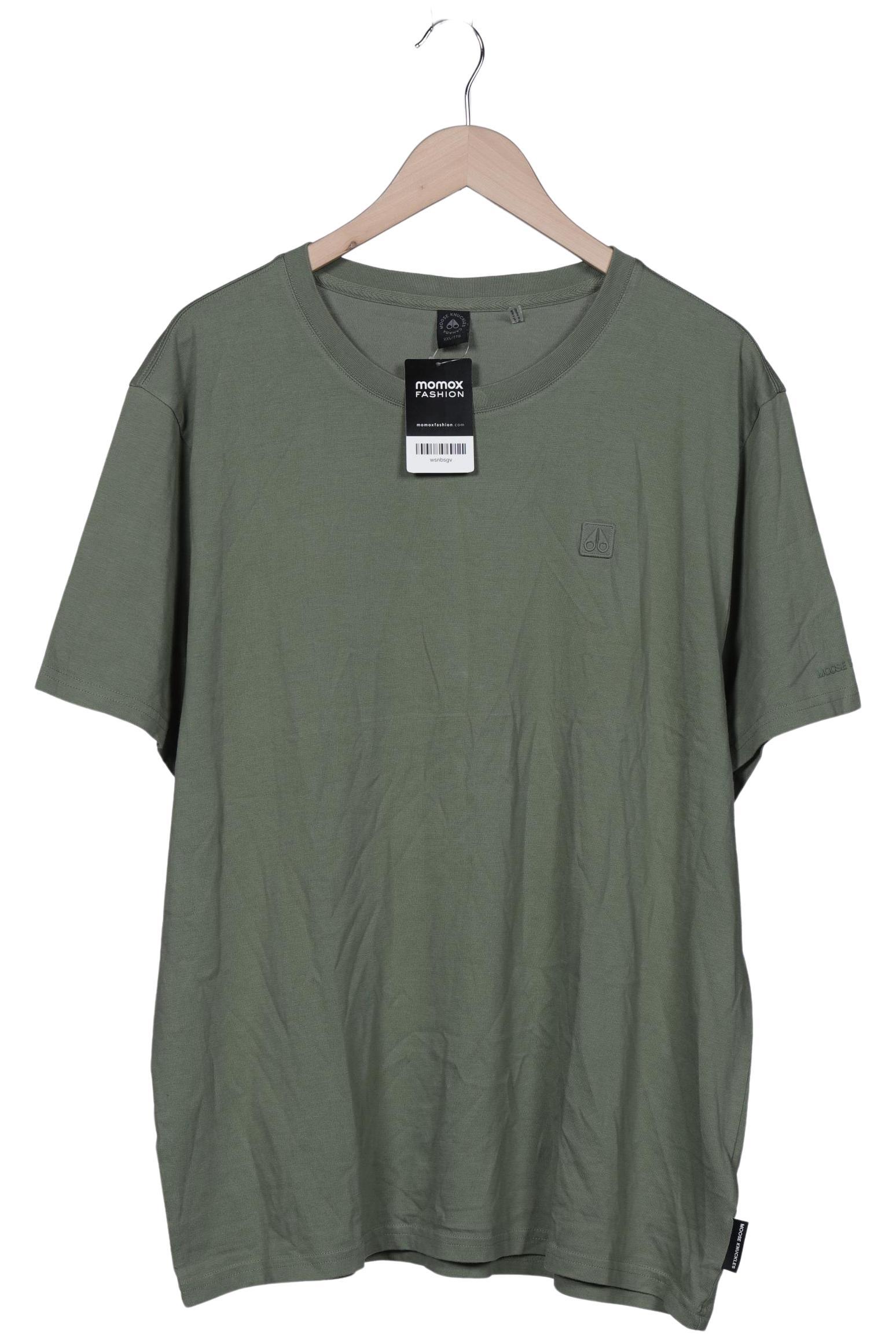 Moose Knuckles Herren T-Shirt, grün, Gr. 56