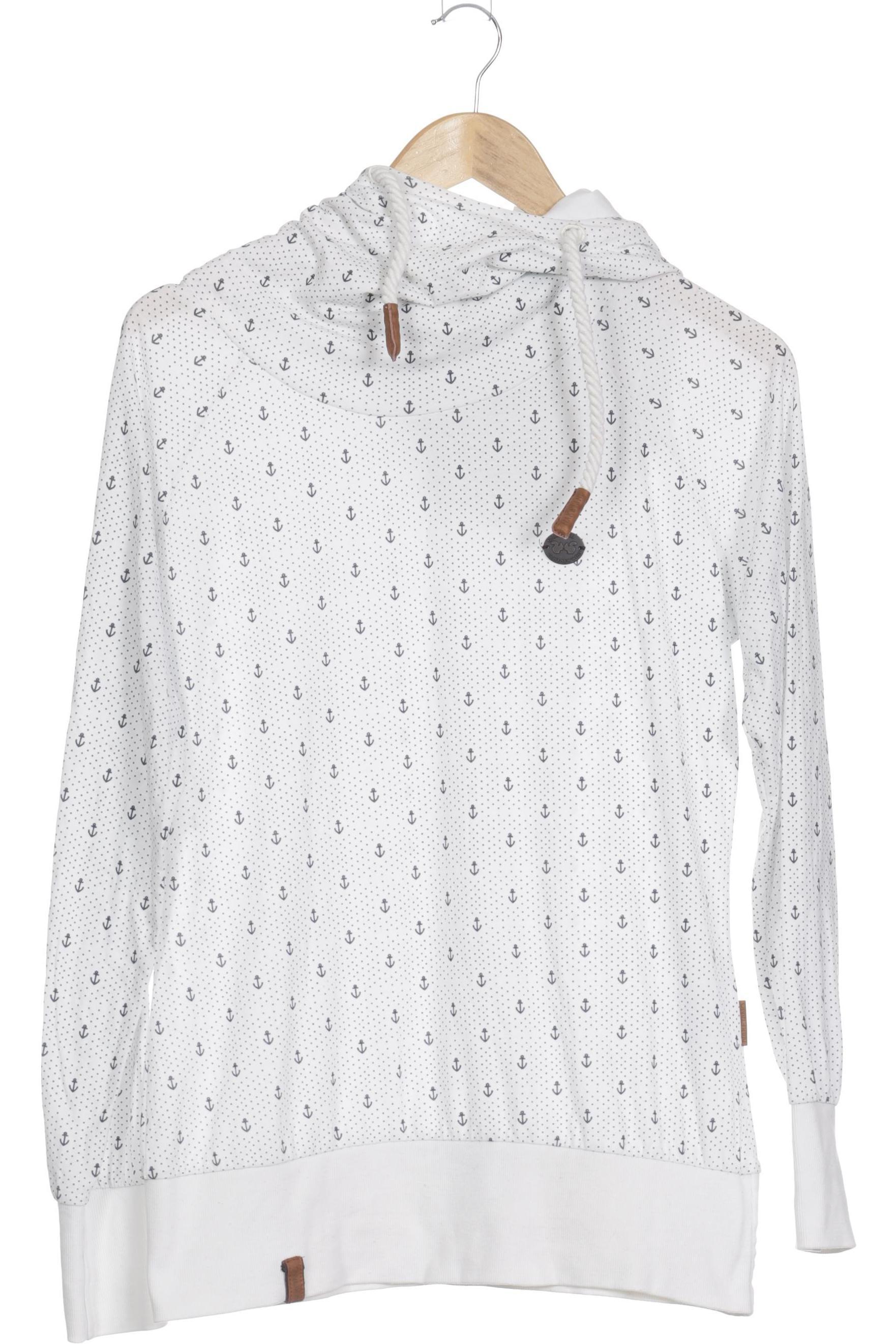 Naketano Damen Kapuzenpullover, weiß, Gr.