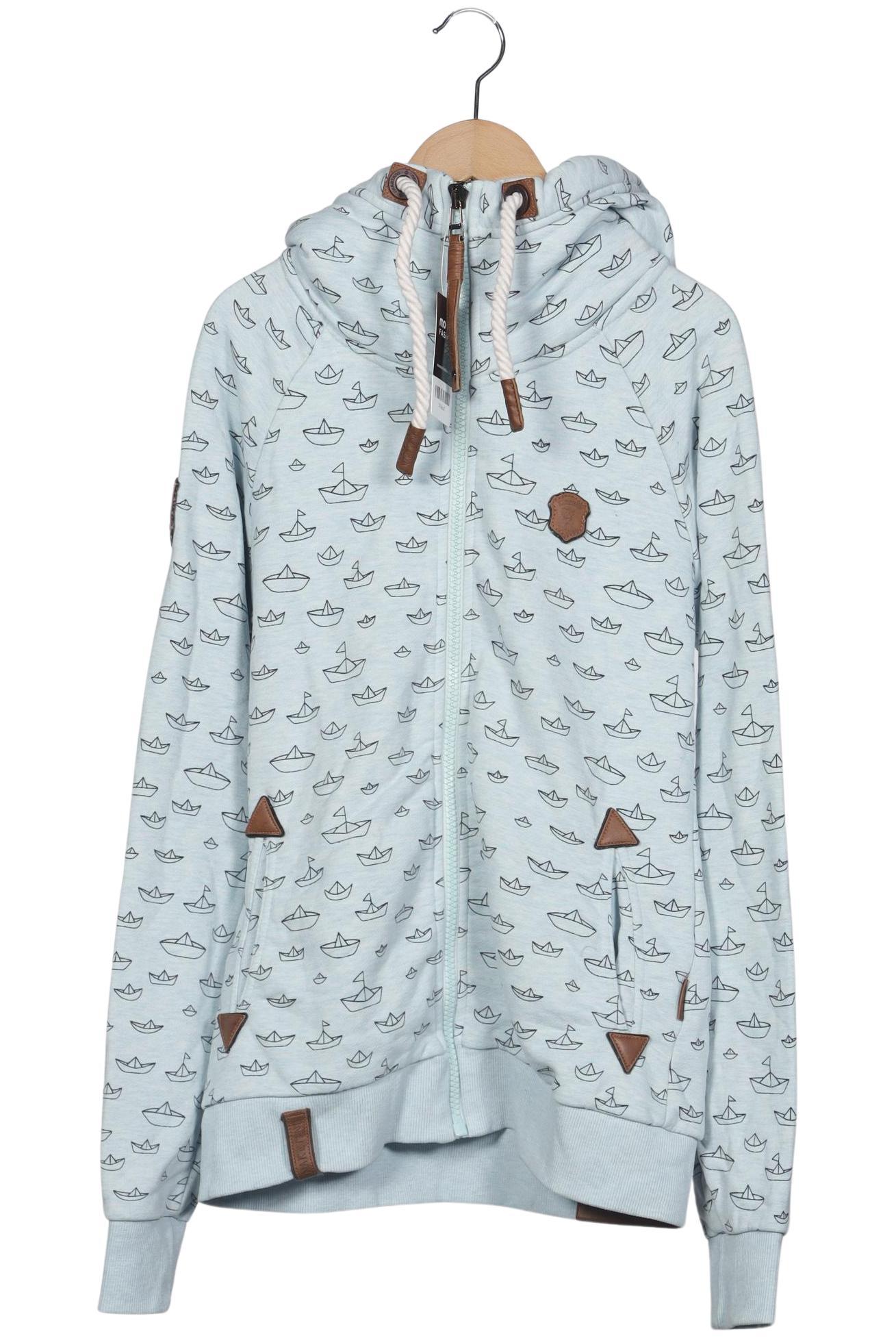 Naketano Damen Kapuzenpullover, blau, Gr. 42