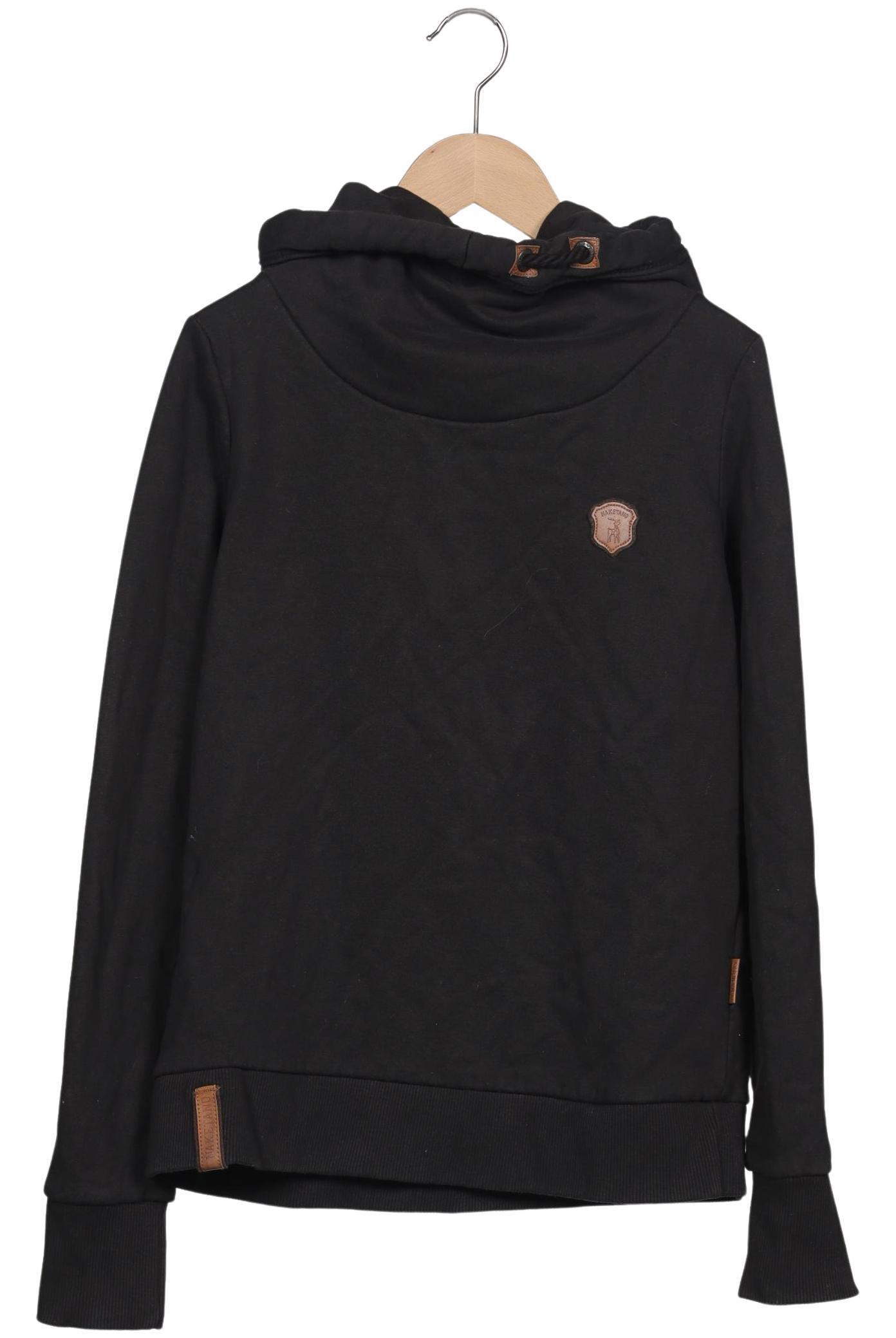 Naketano Damen Kapuzenpullover, schwarz, Gr. 42