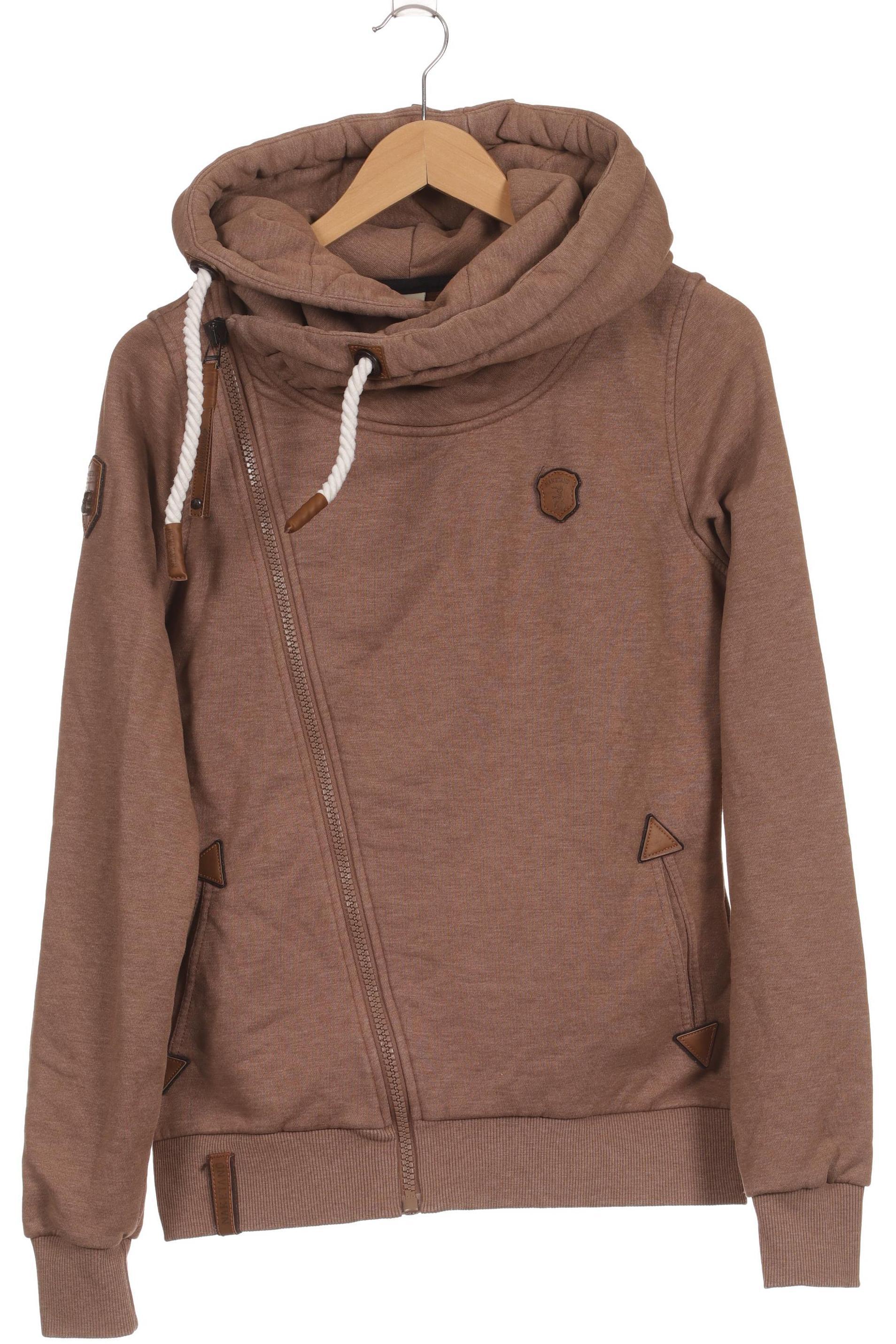 Naketano Damen Kapuzenpullover, braun, Gr.