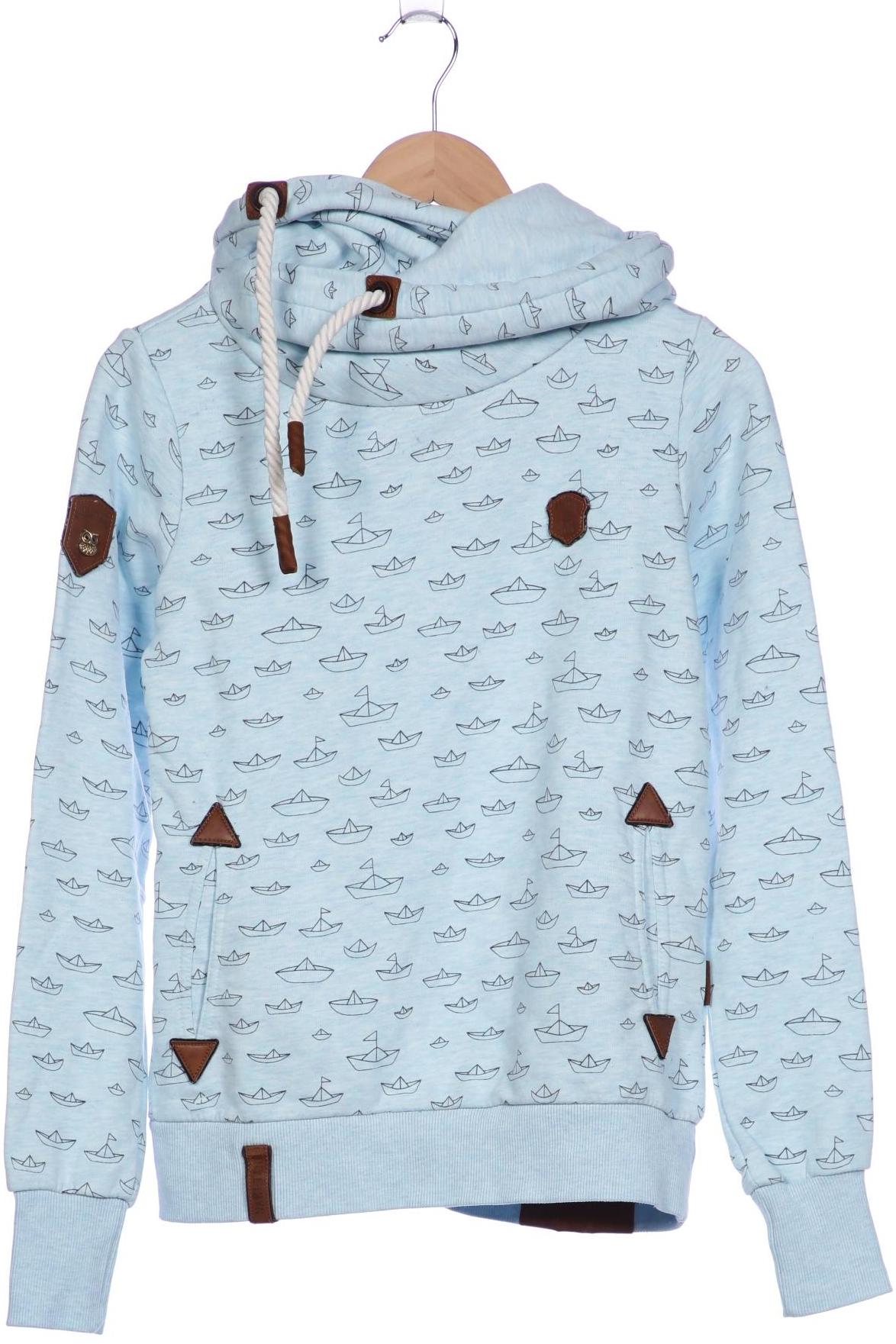 Naketano Damen Kapuzenpullover, hellblau, Gr. 36