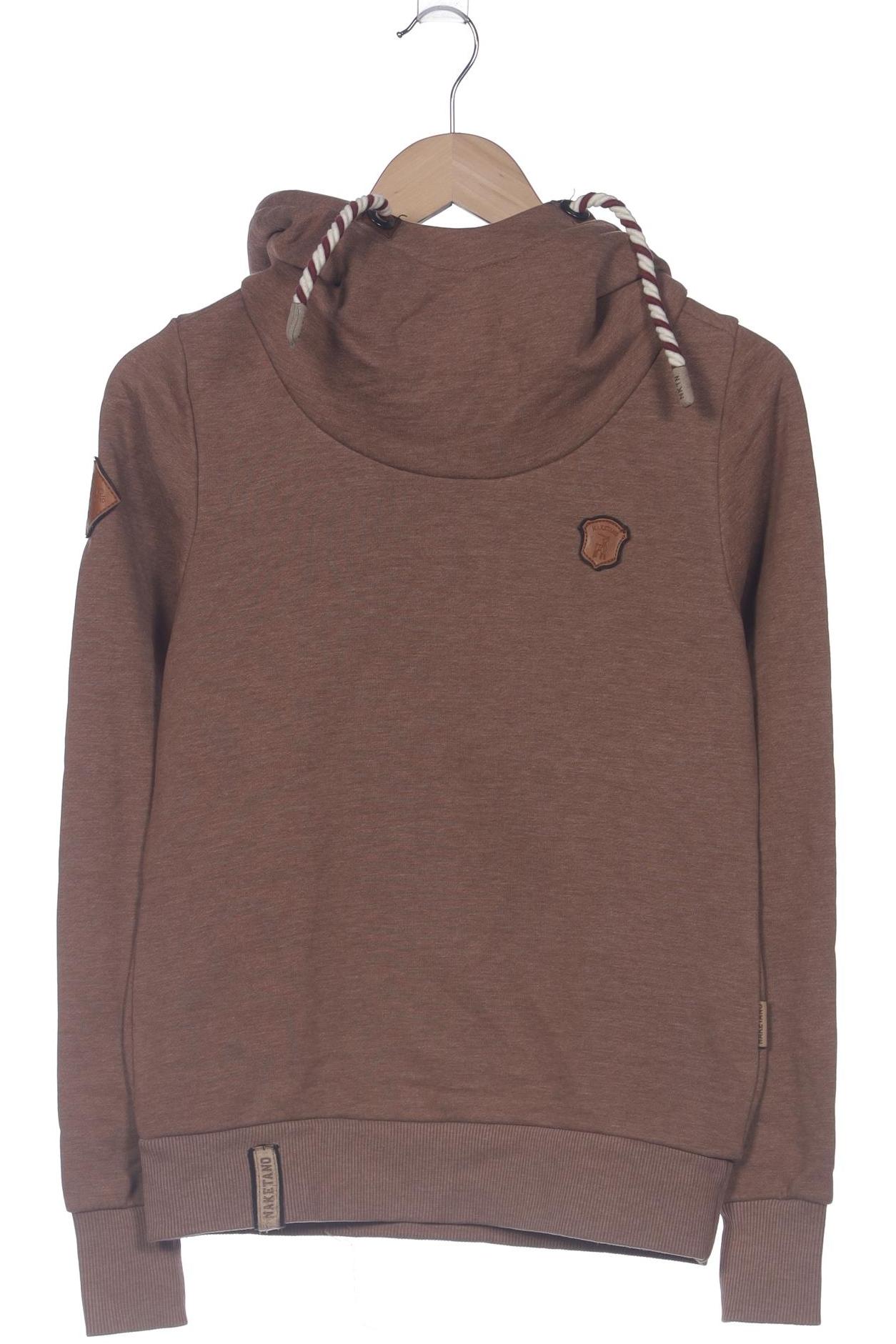 Naketano Damen Kapuzenpullover, braun, Gr. 34
