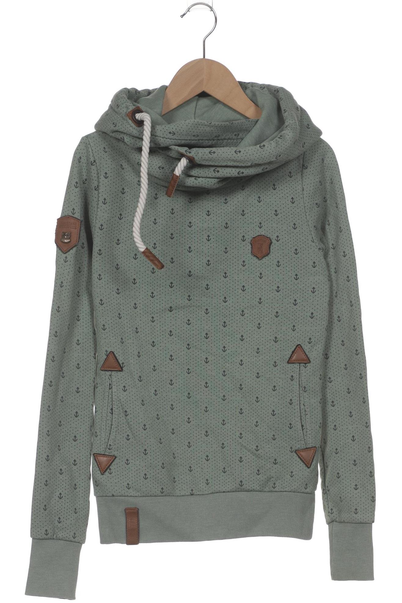 Naketano Damen Kapuzenpullover, türkis, Gr. 34
