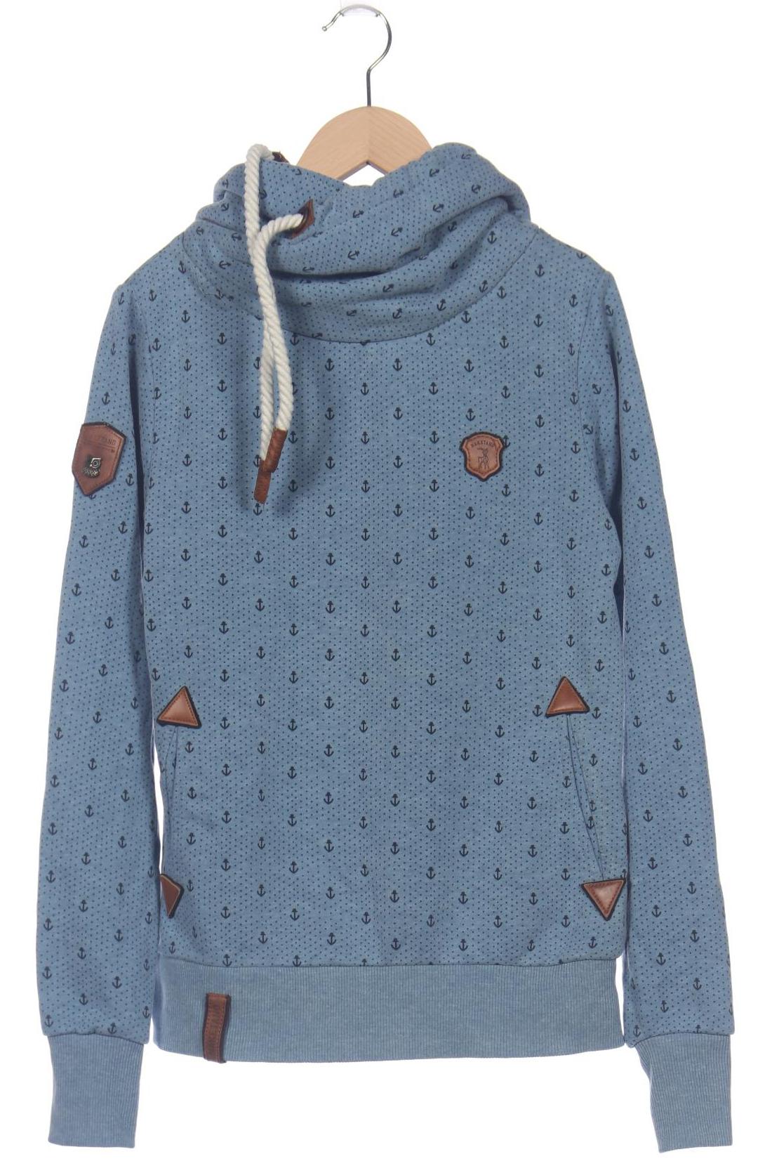 Naketano Damen Kapuzenpullover, blau, Gr. 36