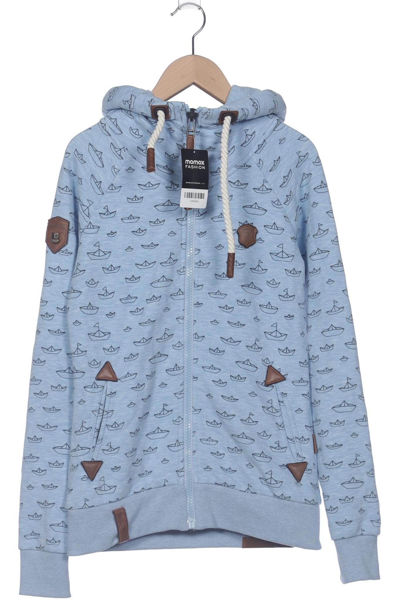 Naketano Damen Kapuzenpullover, hellblau, Gr. 36
