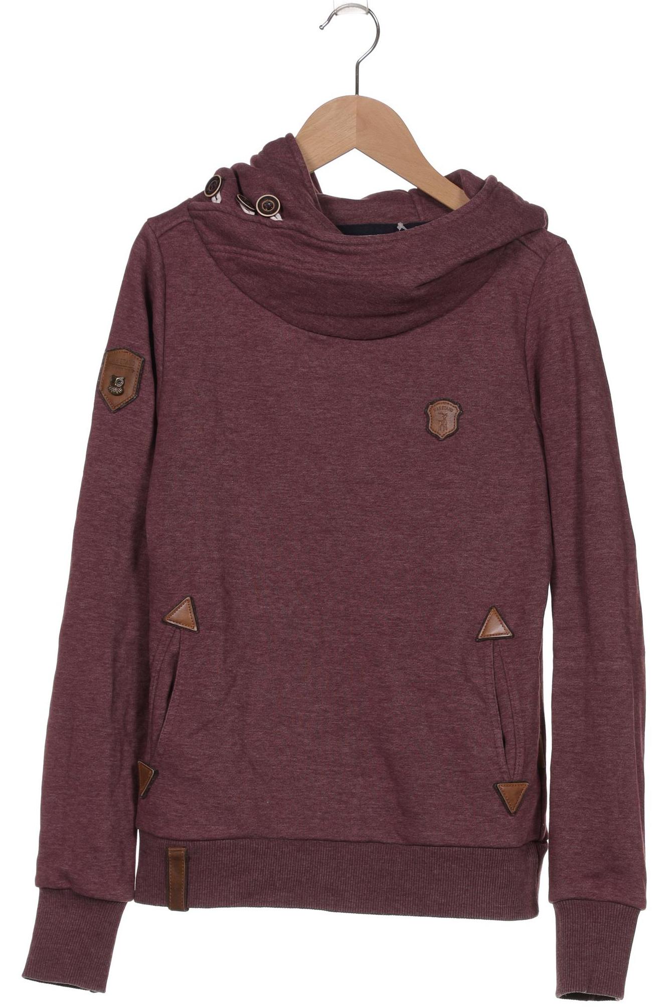 Naketano Damen Kapuzenpullover, bordeaux, Gr. 36
