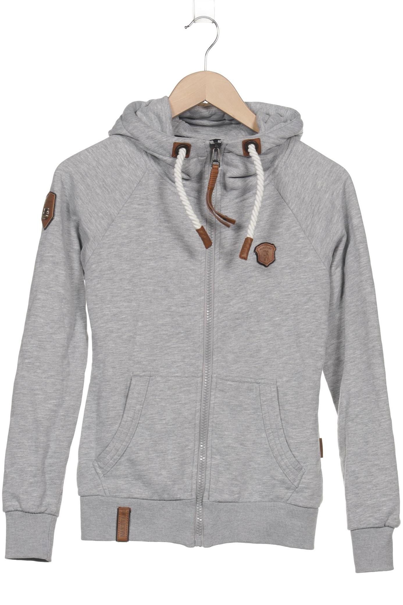 Naketano Damen Kapuzenpullover, grau, Gr. 34