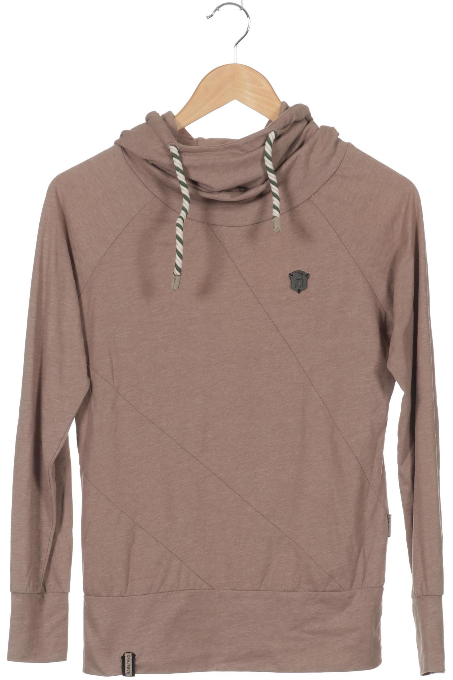 Naketano Damen Kapuzenpullover, braun, Gr. 38