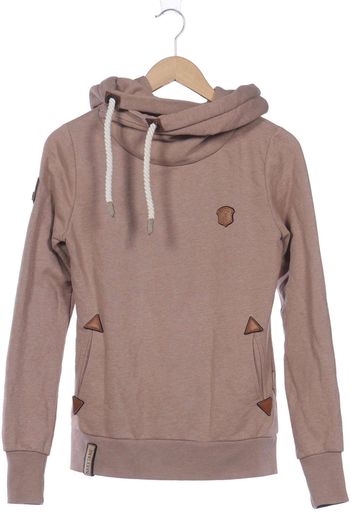 Naketano Damen Kapuzenpullover, beige, Gr. 36
