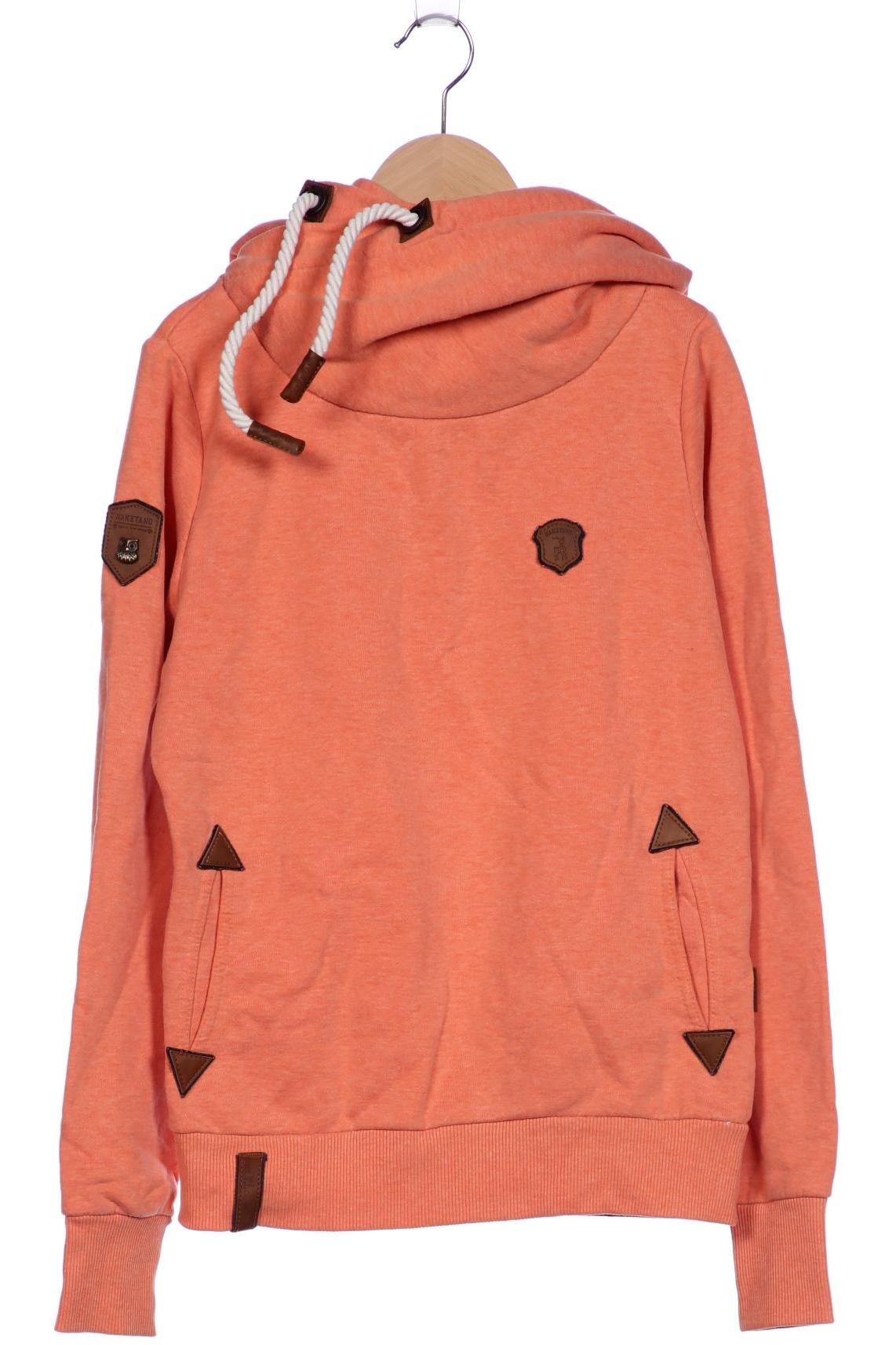 Naketano Damen Kapuzenpullover, orange, Gr. 38