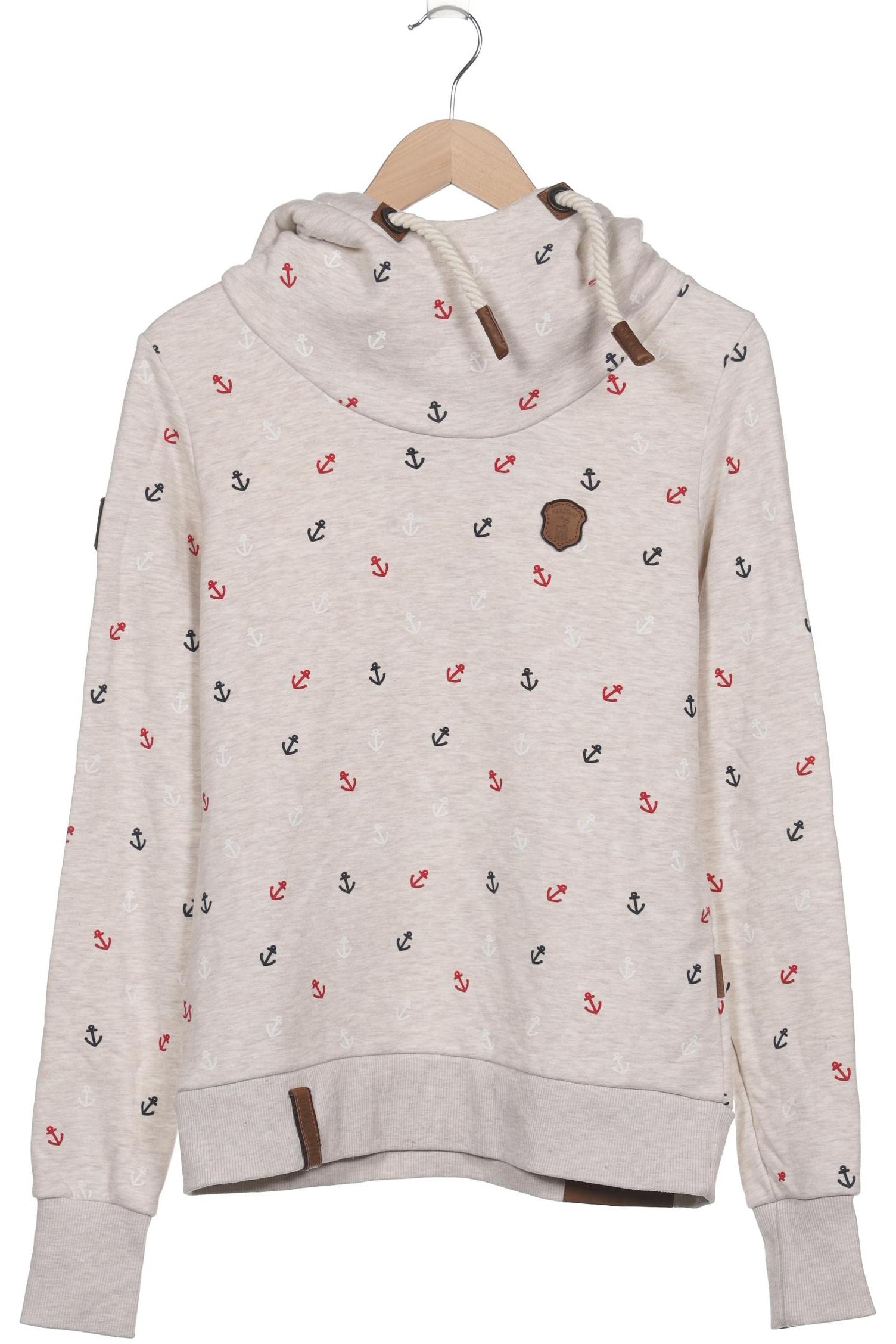 Naketano Damen Kapuzenpullover, cremeweiß, Gr. 42