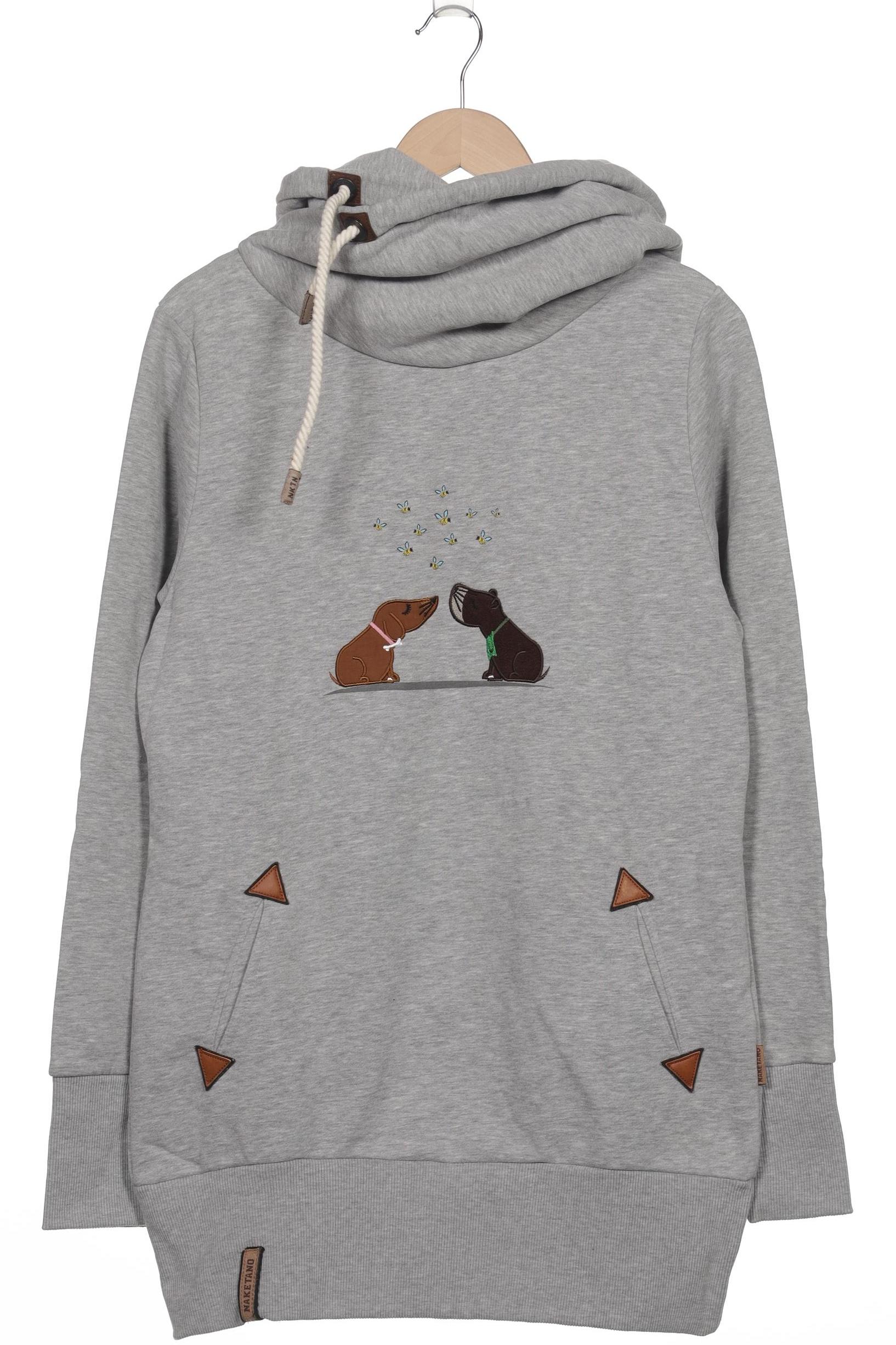Naketano Damen Kapuzenpullover, grau, Gr. 44