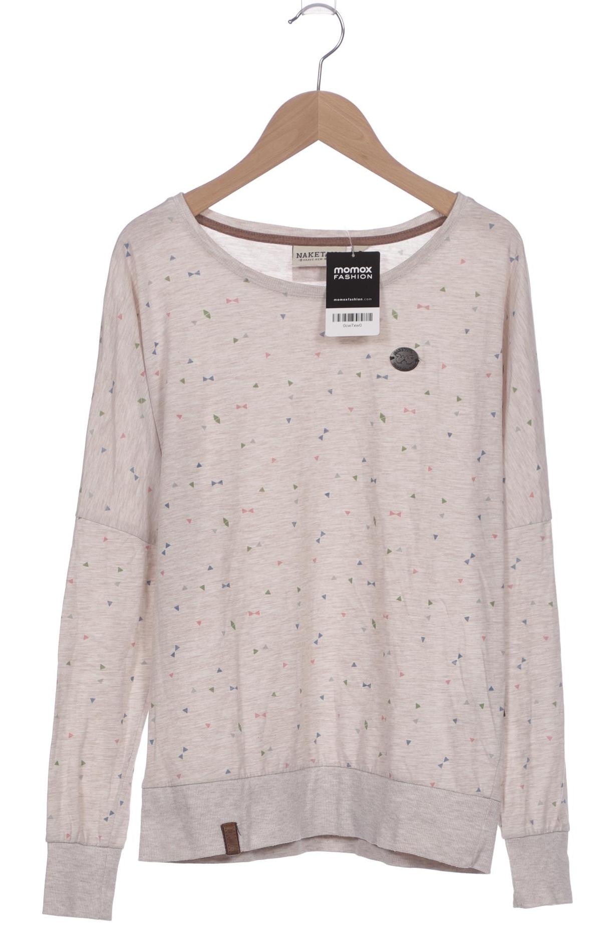 Naketano Damen Langarmshirt, beige, Gr. 36