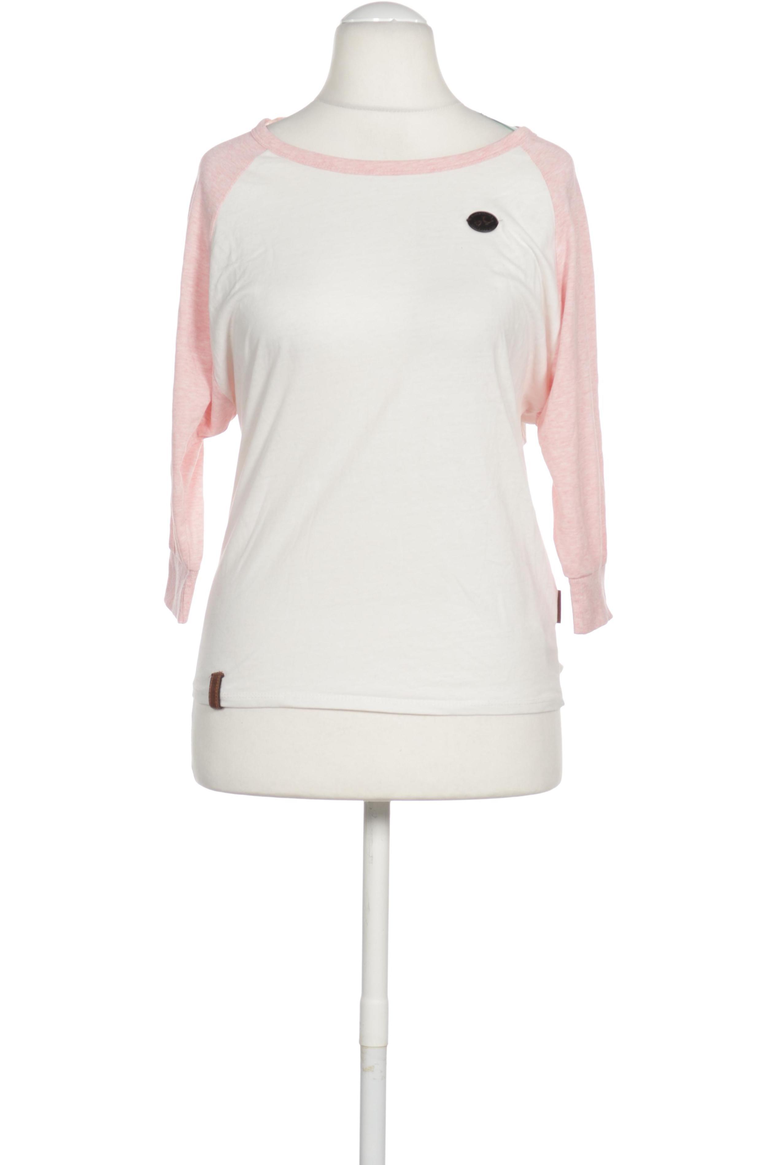 Naketano Damen Langarmshirt, weiß, Gr.