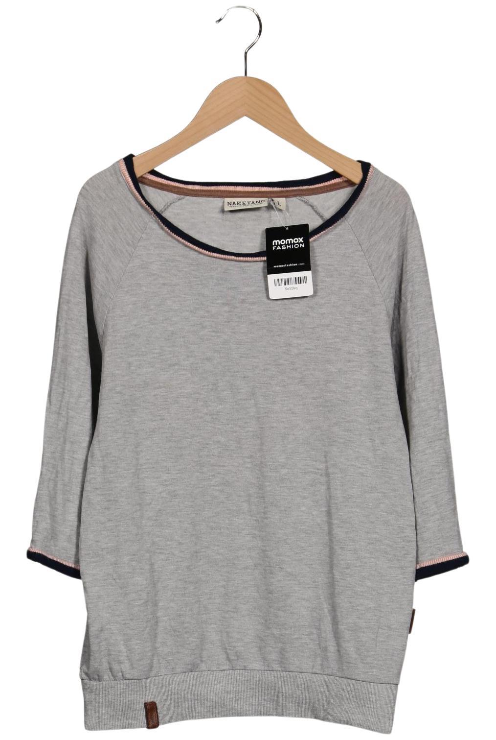 Naketano Damen Langarmshirt, grau, Gr. 42