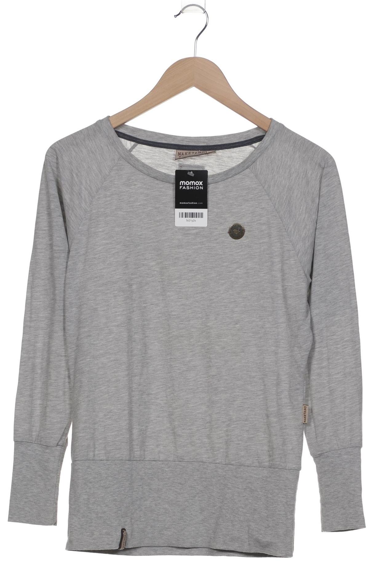 Naketano Damen Langarmshirt, grau, Gr. 34