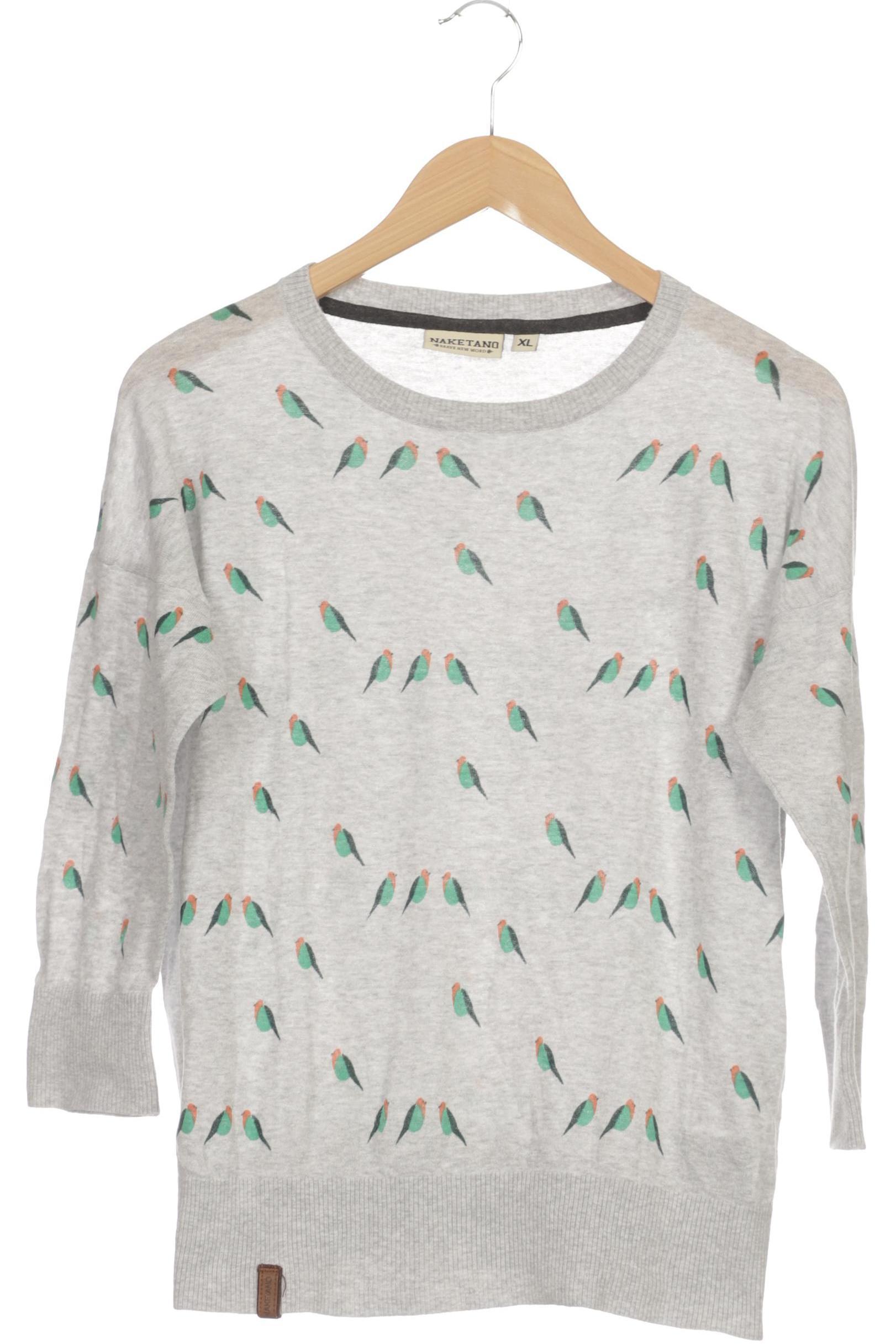 Naketano Damen Pullover, grau, Gr.
