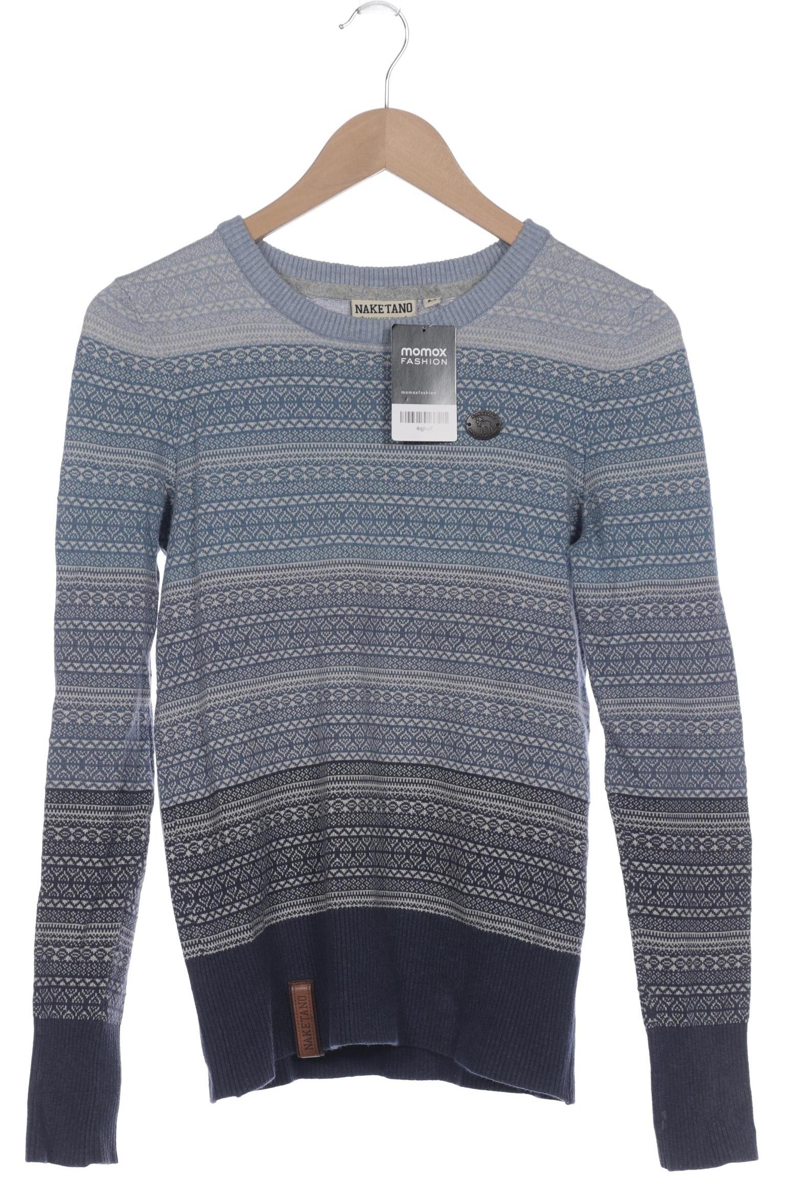 Naketano Damen Pullover, blau, Gr. 38