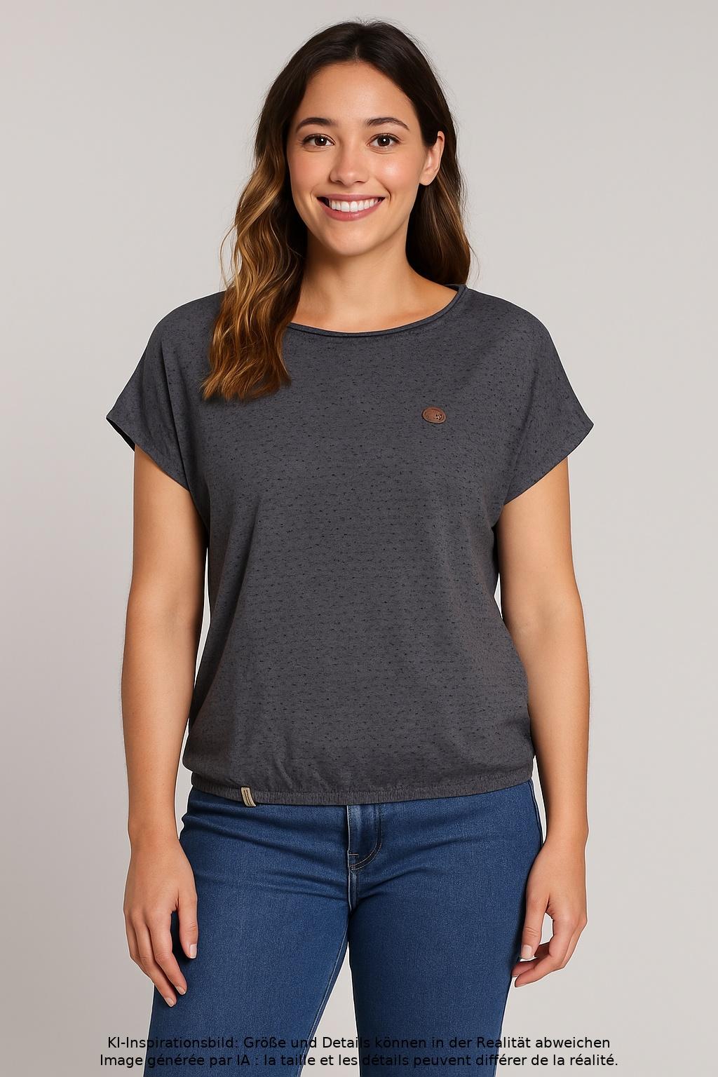 Naketano Damen T-Shirt, grau, Gr. 34