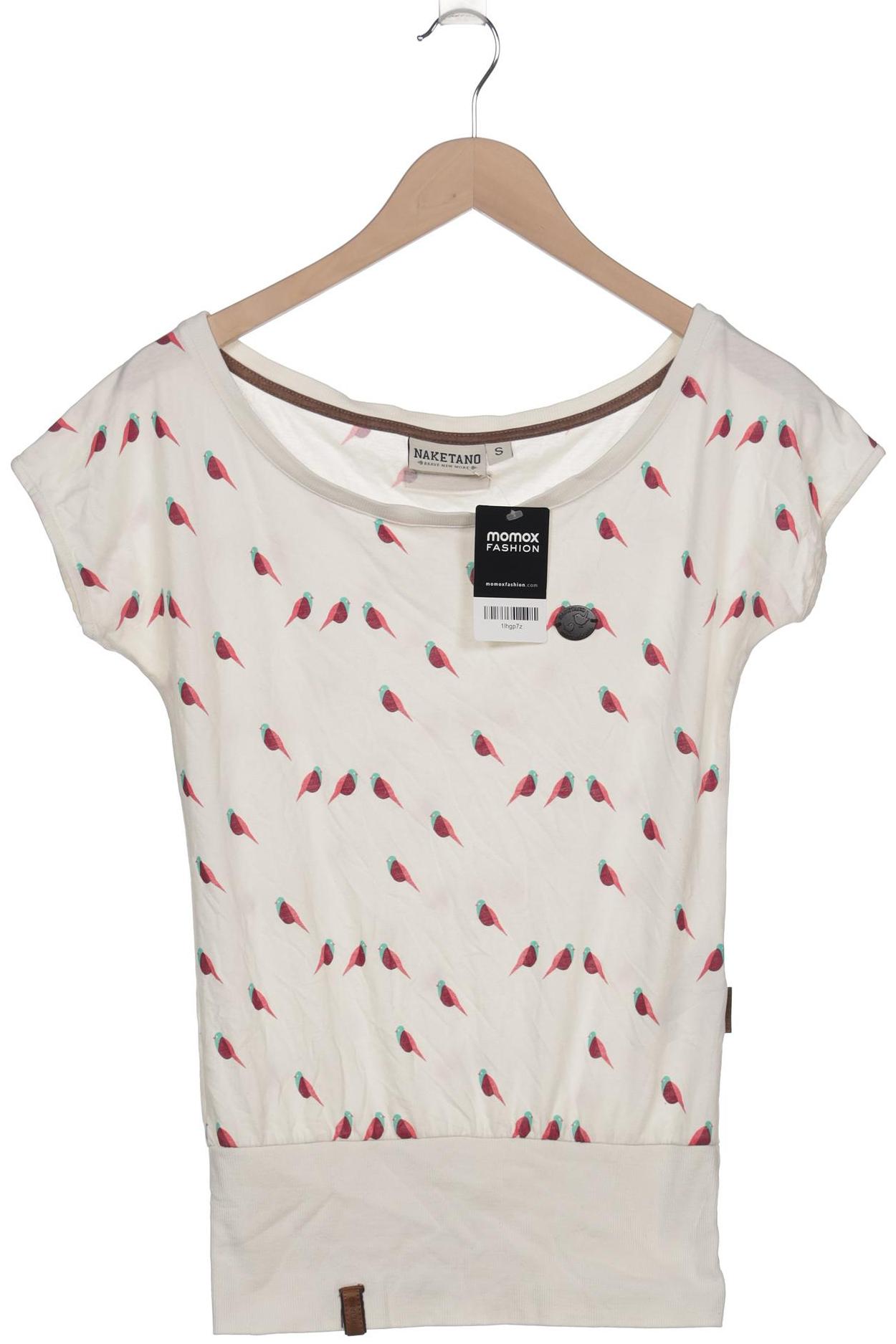 Naketano Damen T-Shirt, weiß, Gr. 36