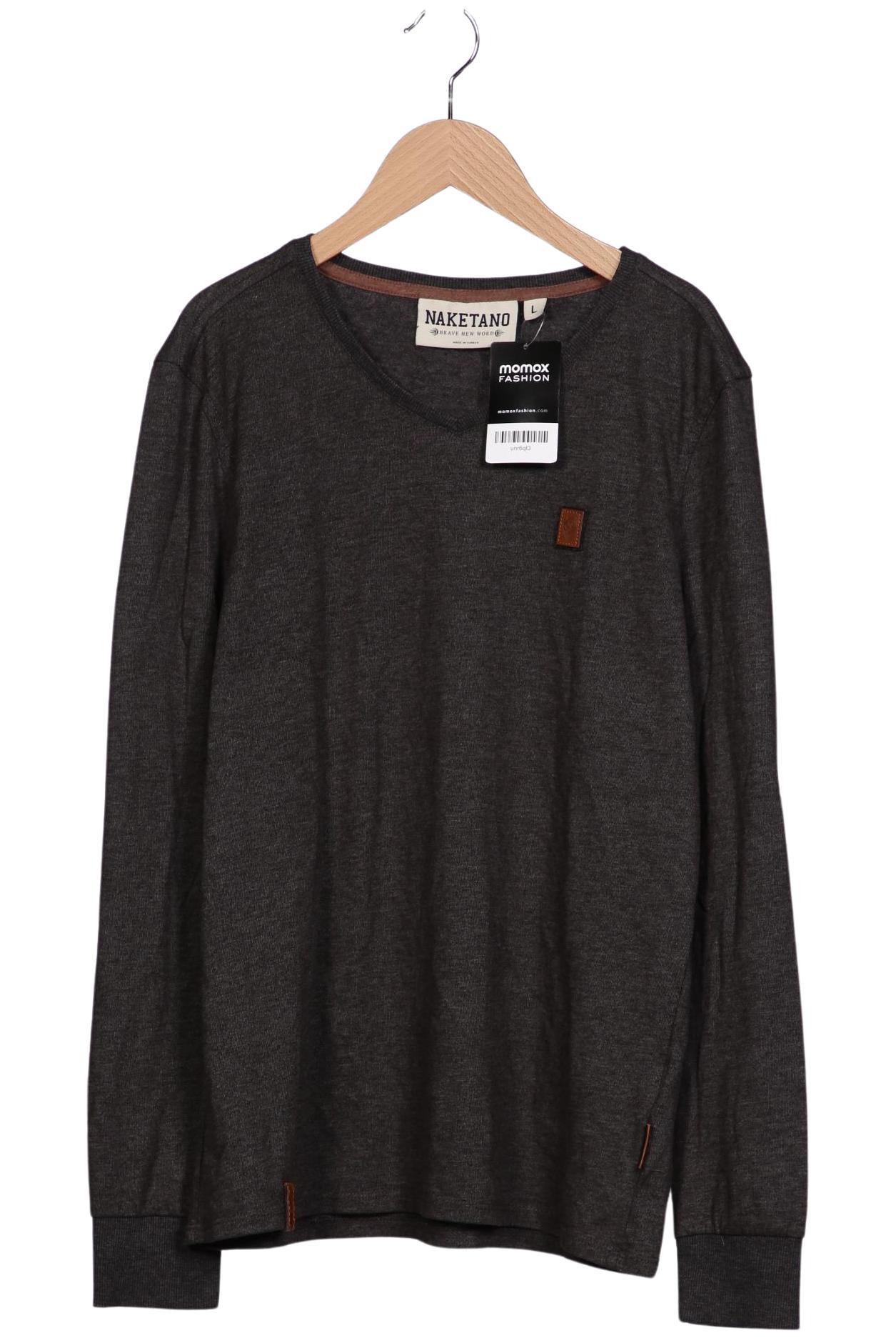 Naketano Herren Langarmshirt, grau, Gr. 52