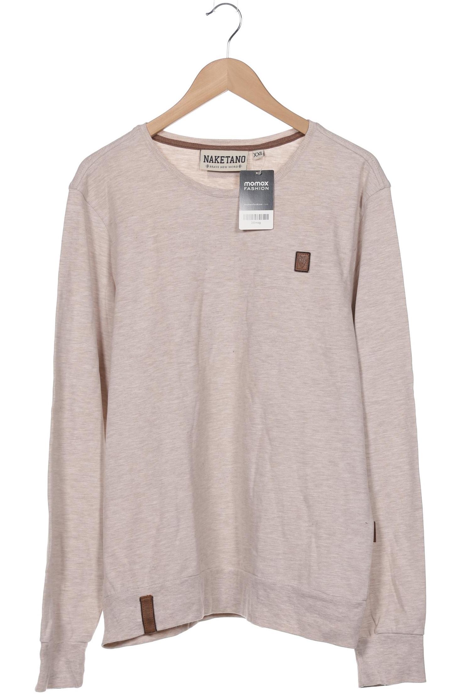 Naketano Herren Langarmshirt, beige, Gr. 56