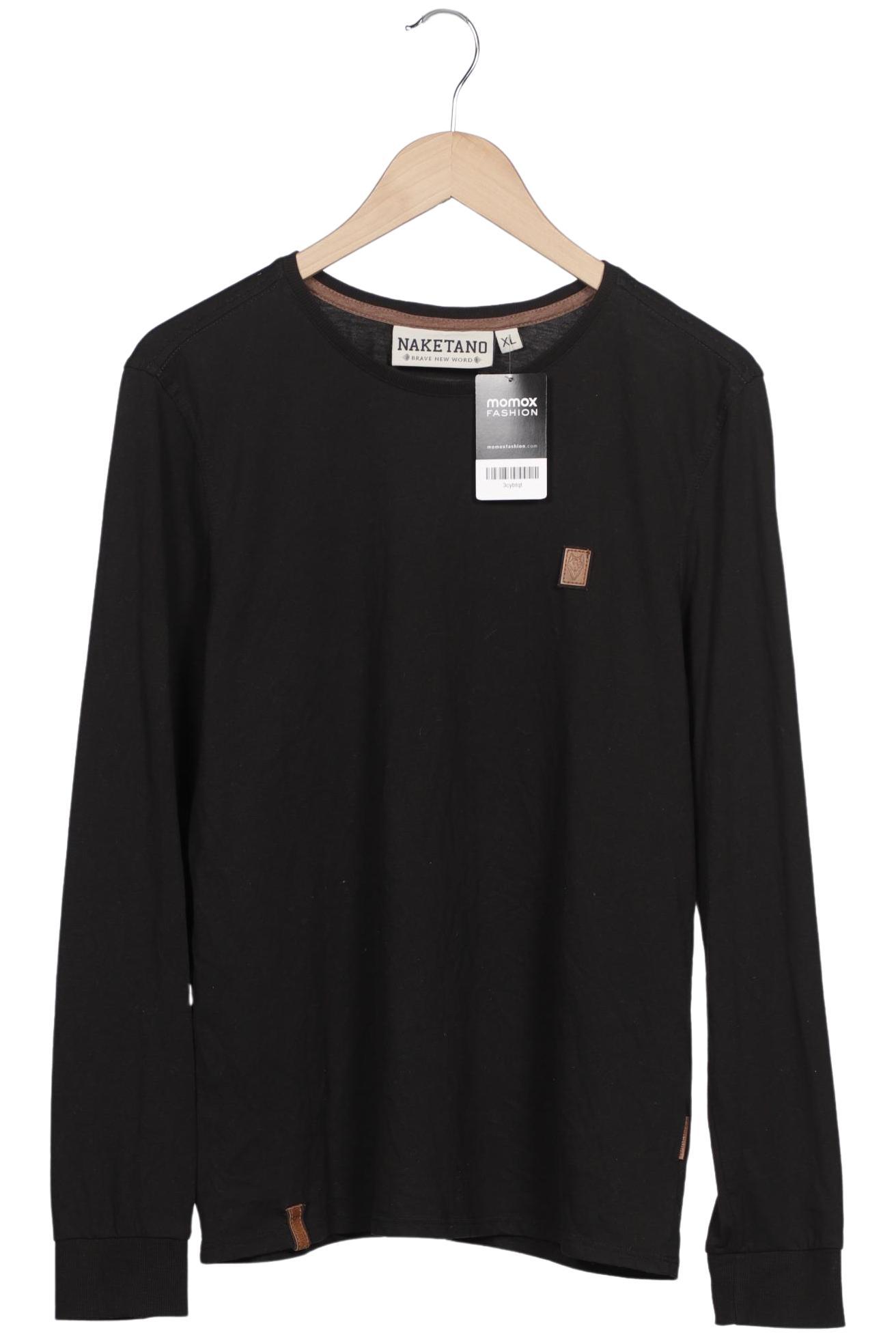Naketano Herren Langarmshirt, schwarz, Gr. 54