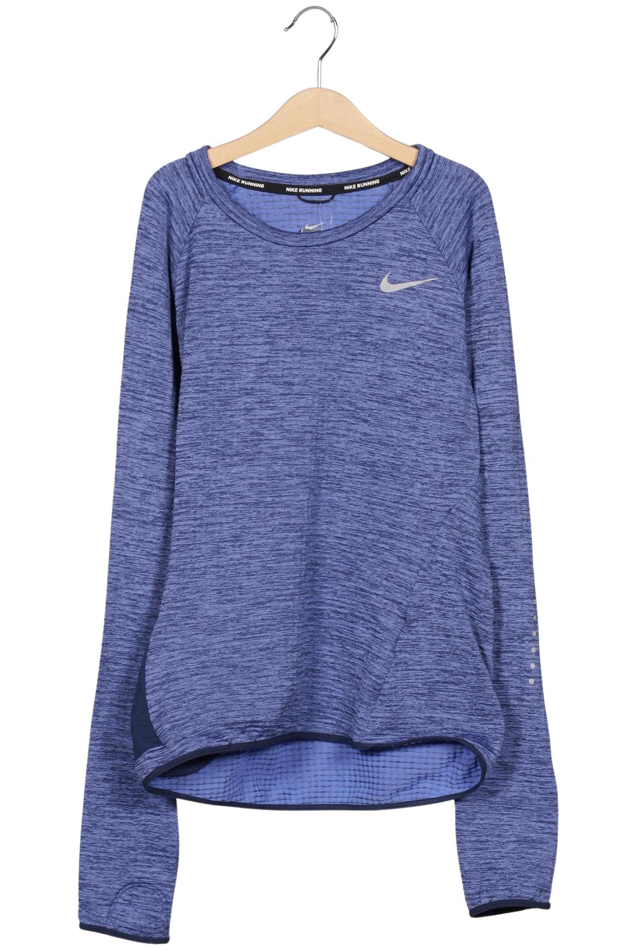 Nike Running Damen Langarmshirt, blau, Gr. 34