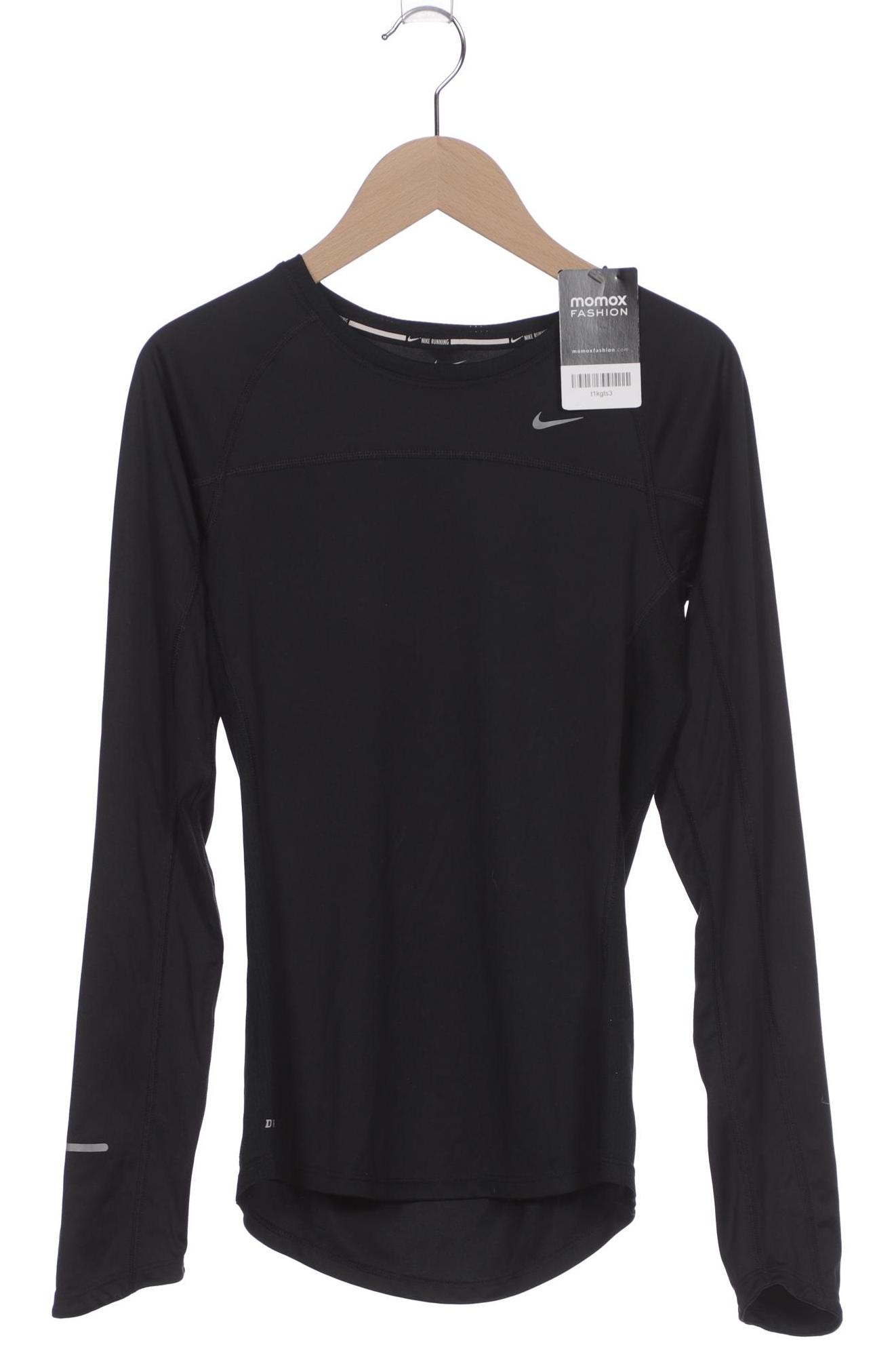 Nike Running Damen Langarmshirt, schwarz, Gr. 34