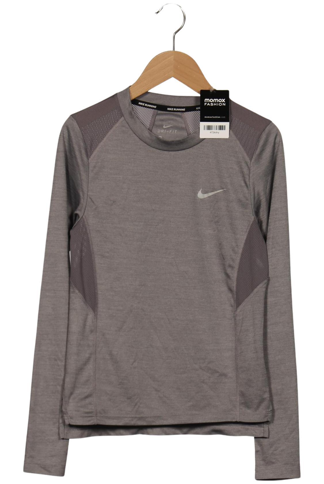 Nike Running Damen Langarmshirt, grau, Gr. 34
