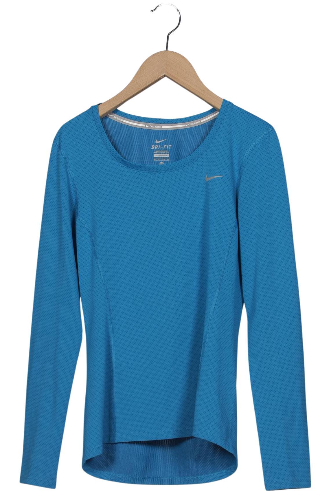 Nike Running Damen Langarmshirt, blau, Gr. 34