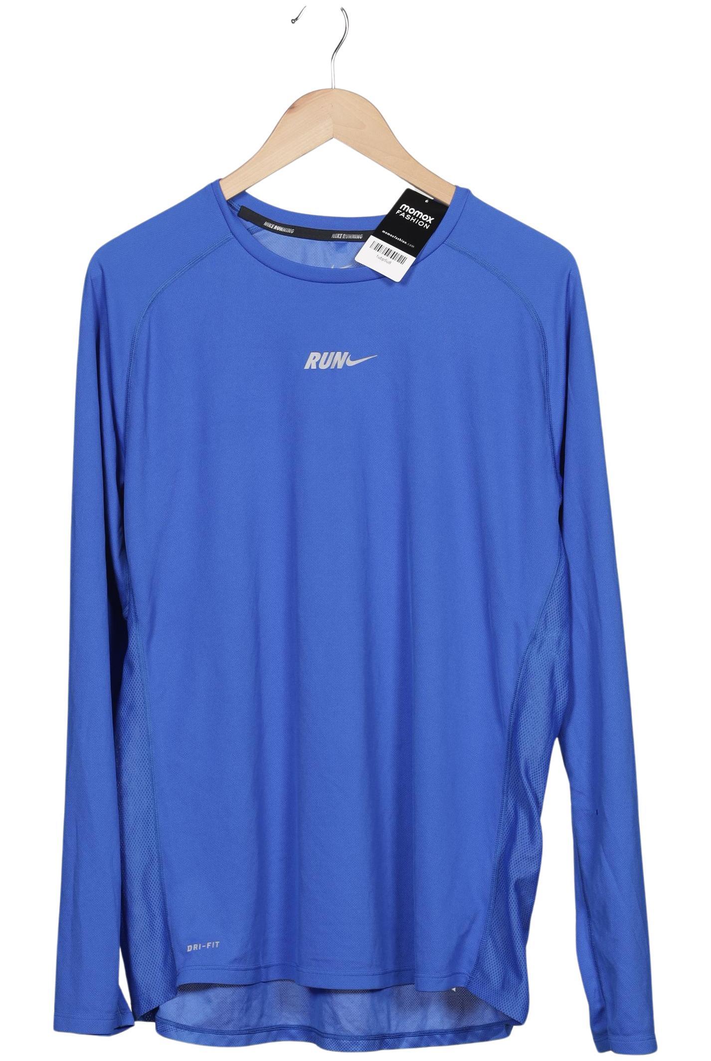 Nike Running Herren Langarmshirt, blau, Gr. 54