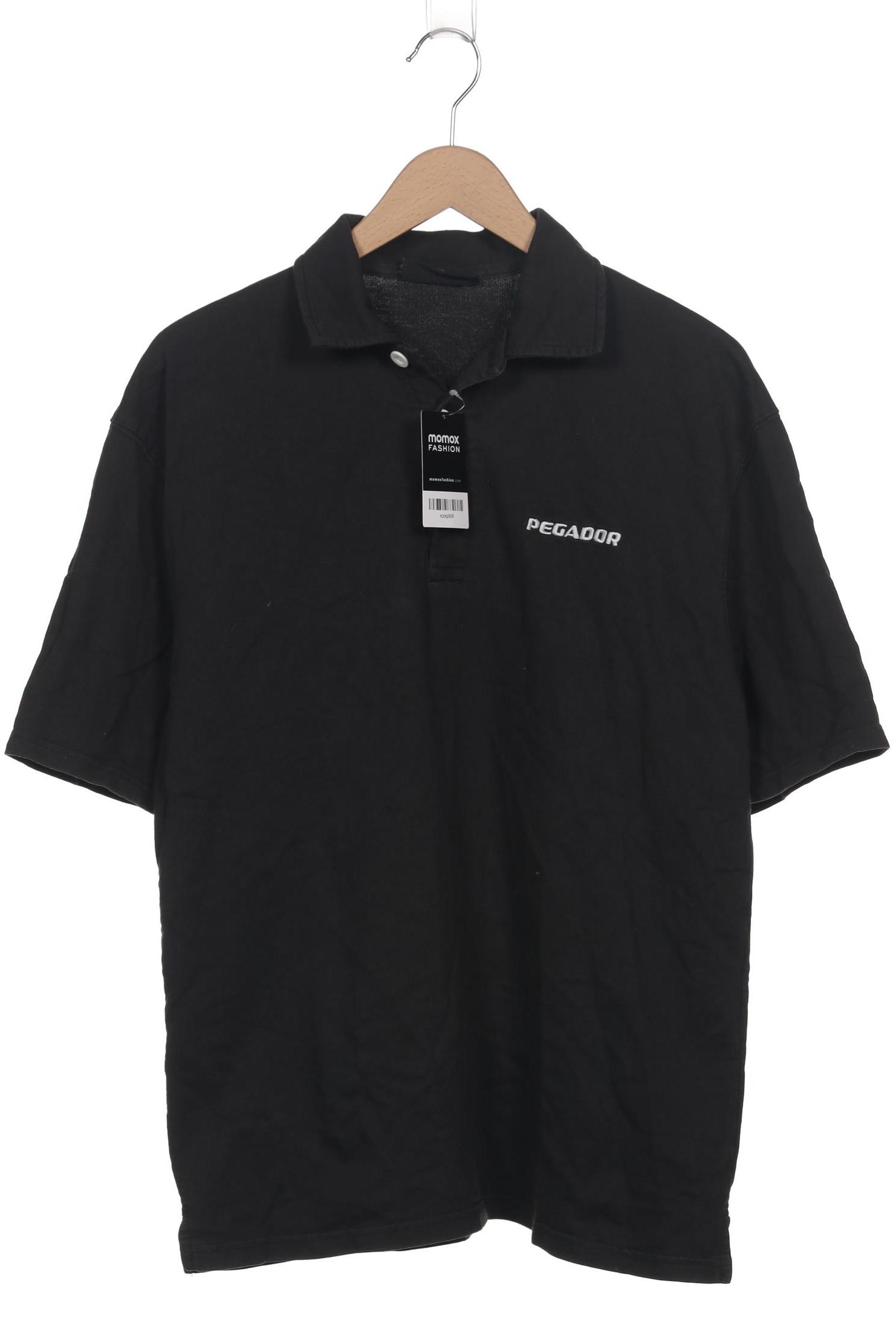 Pegador Herren Poloshirt, schwarz, Gr. 44