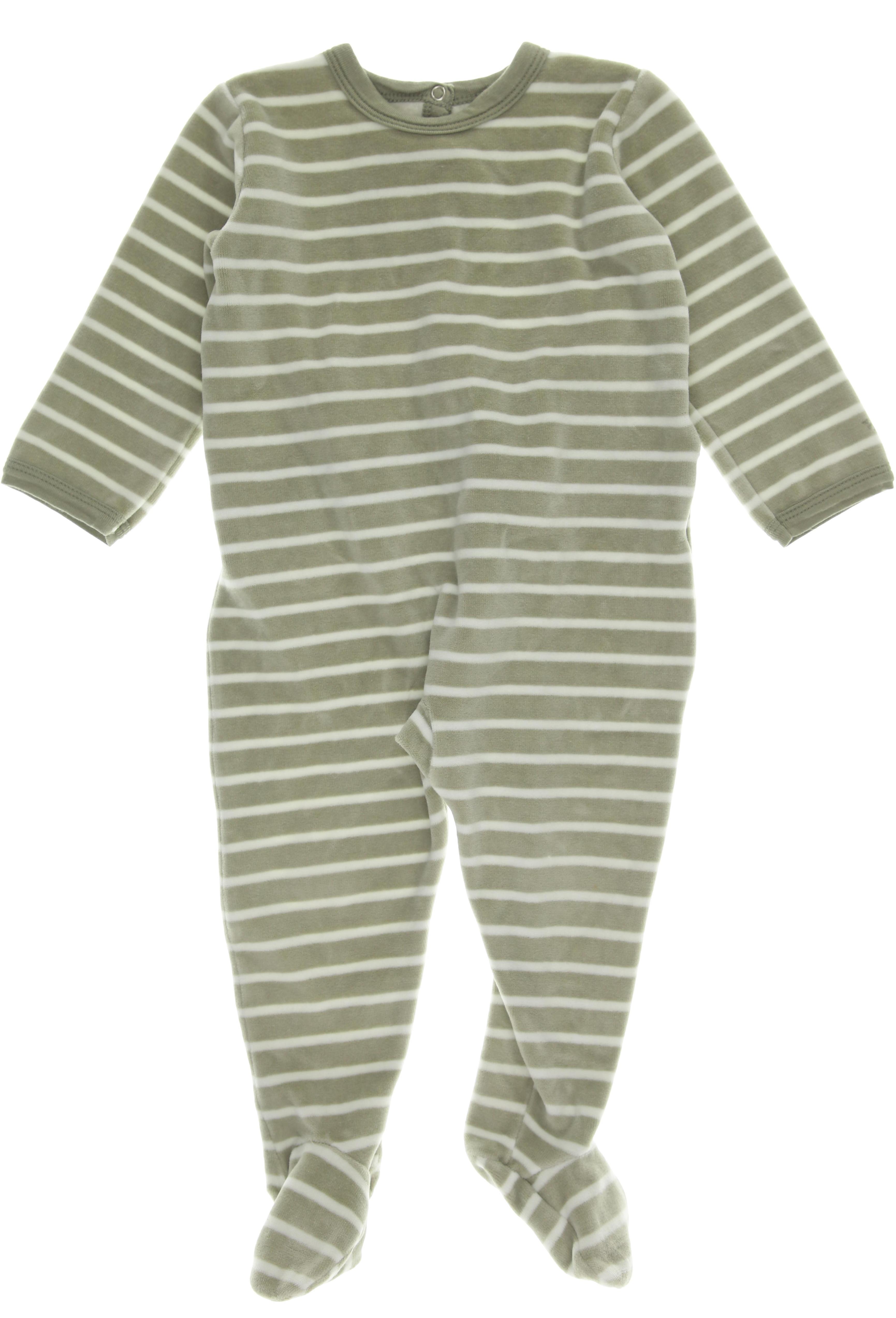 Petit Bateau Jungen Strampler, grün, Gr. 80