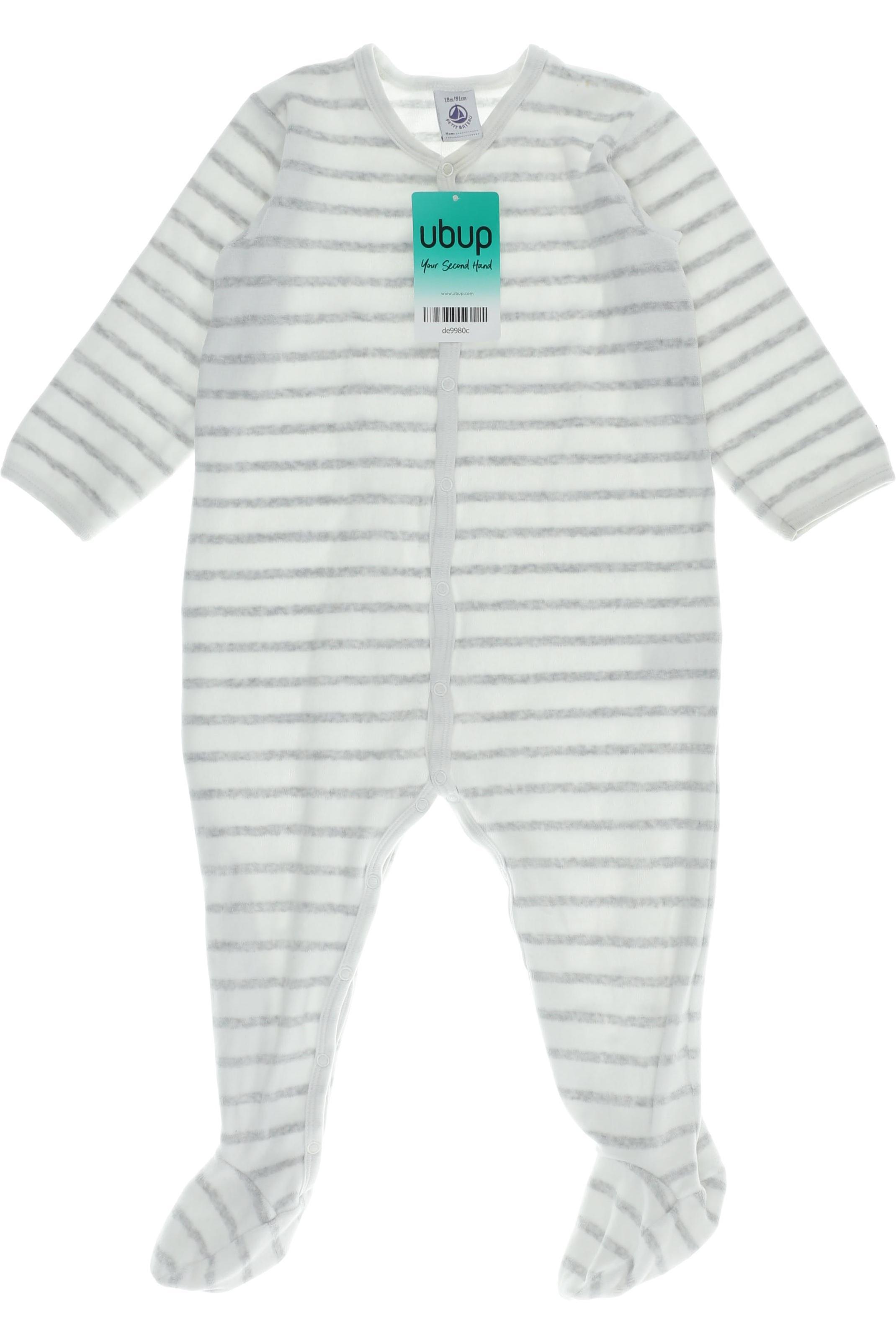 Petit Bateau Jungen Strampler, weiß, Gr. 80