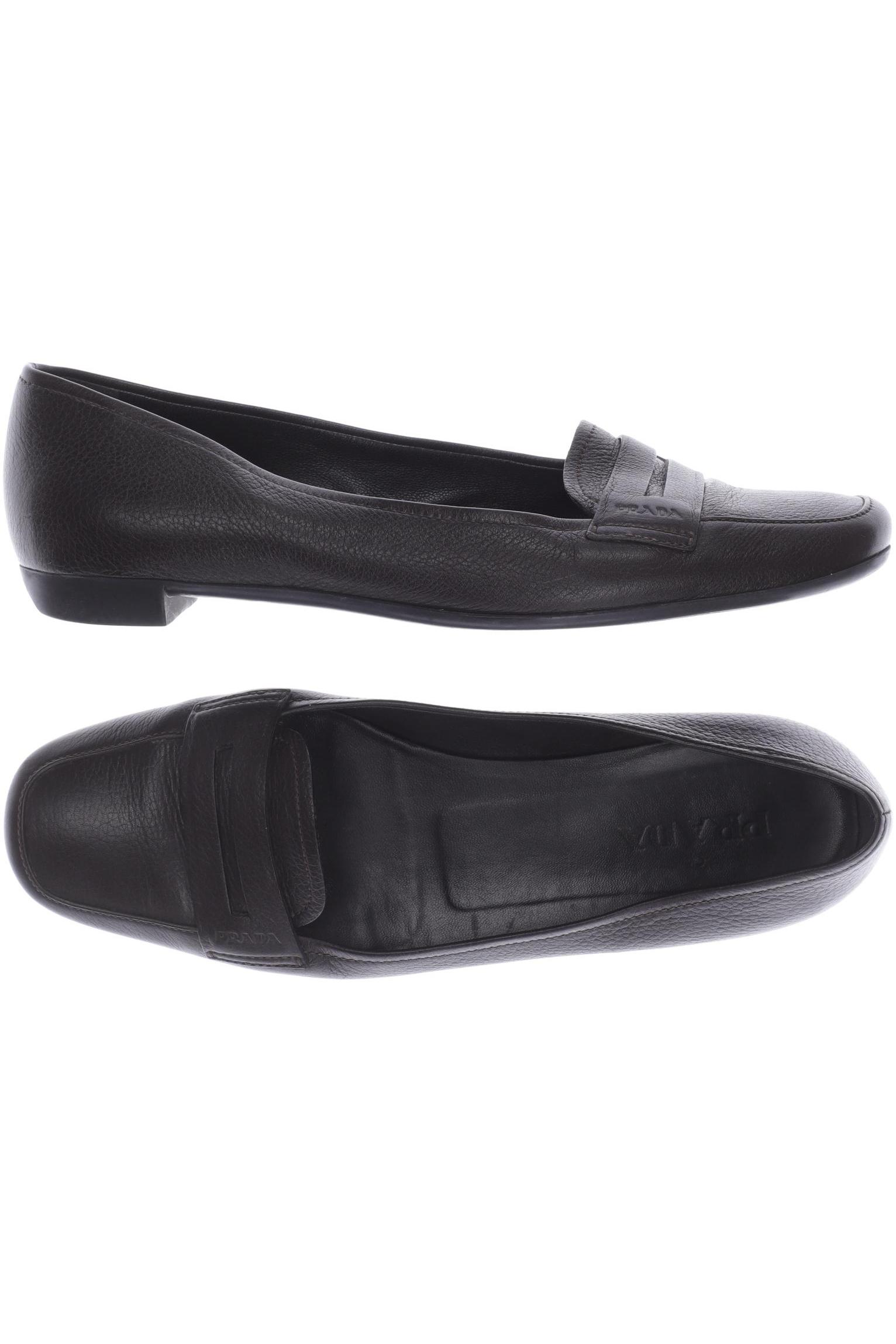 Prada Damen Halbschuh, braun, Gr. 37