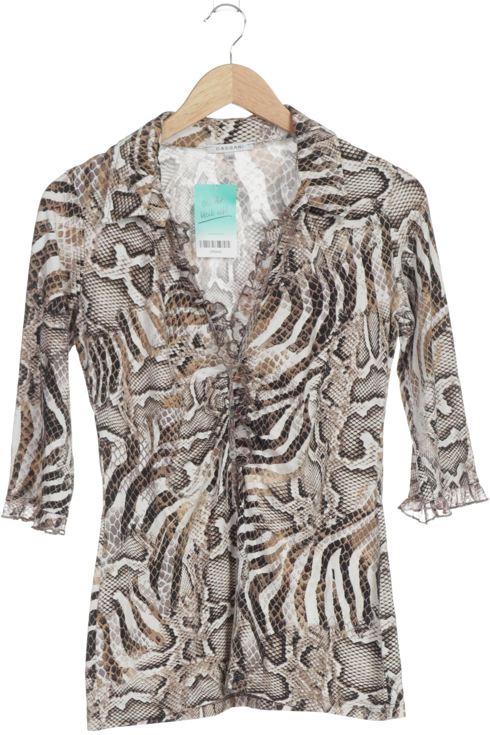 Second Hand Einzelstücke Damen Langarmshirt, braun, Gr. 40