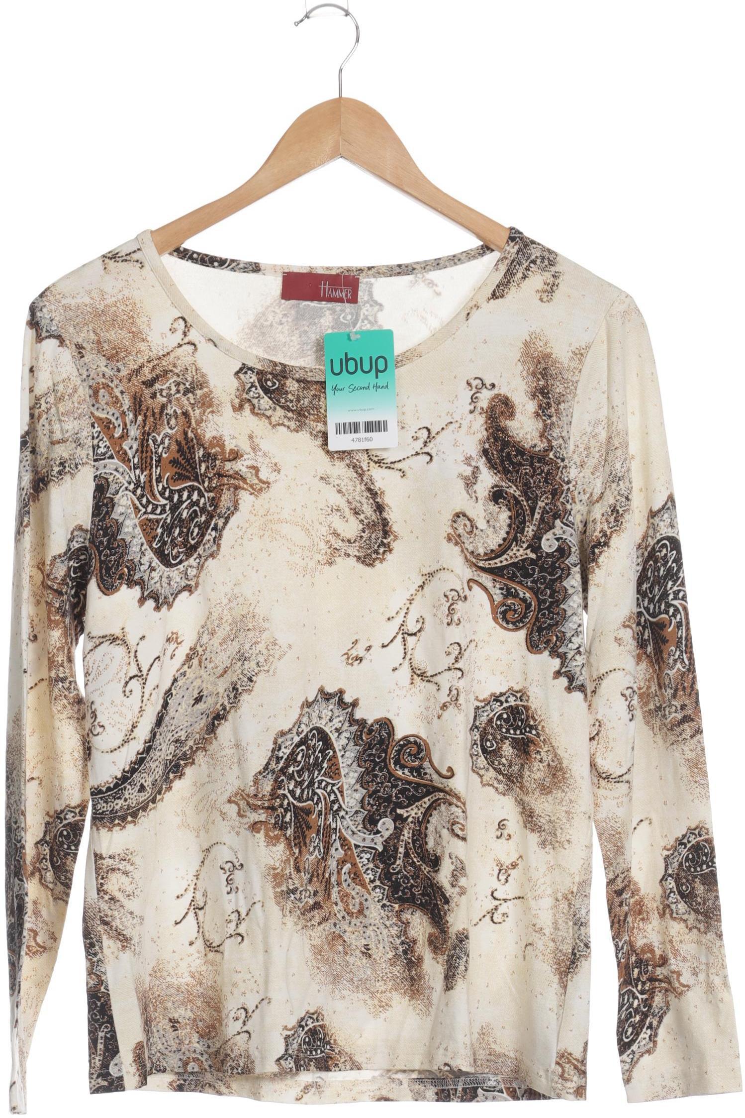 Second Hand Einzelstücke Damen Langarmshirt, braun, Gr. 44