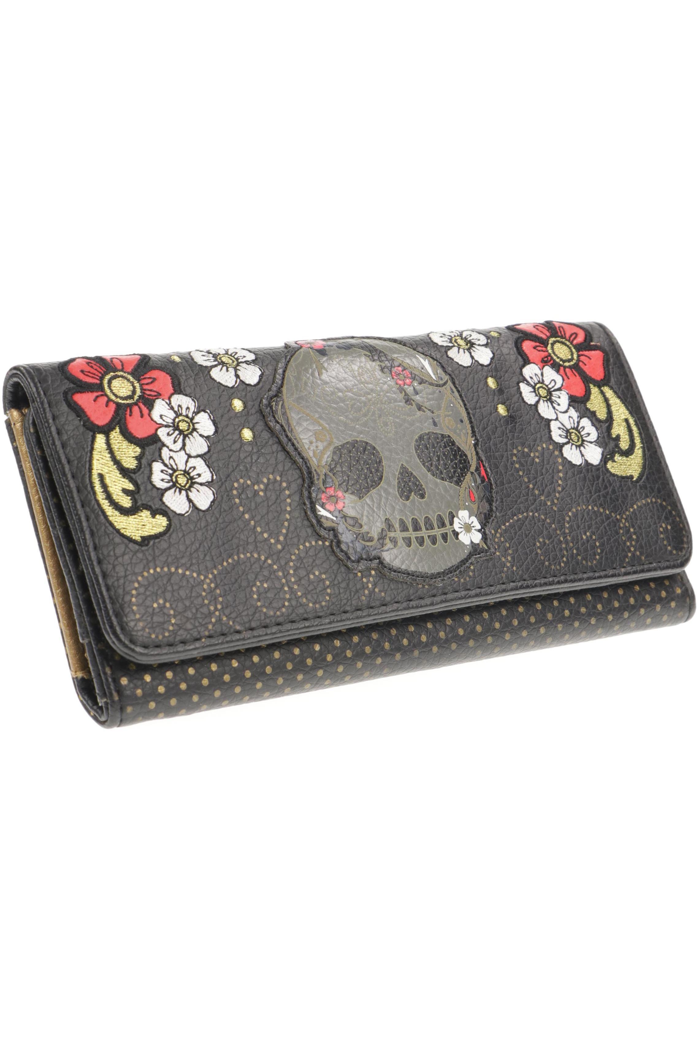 Second Hand Einzelstücke Damen Portemonnaie, schwarz, Gr.