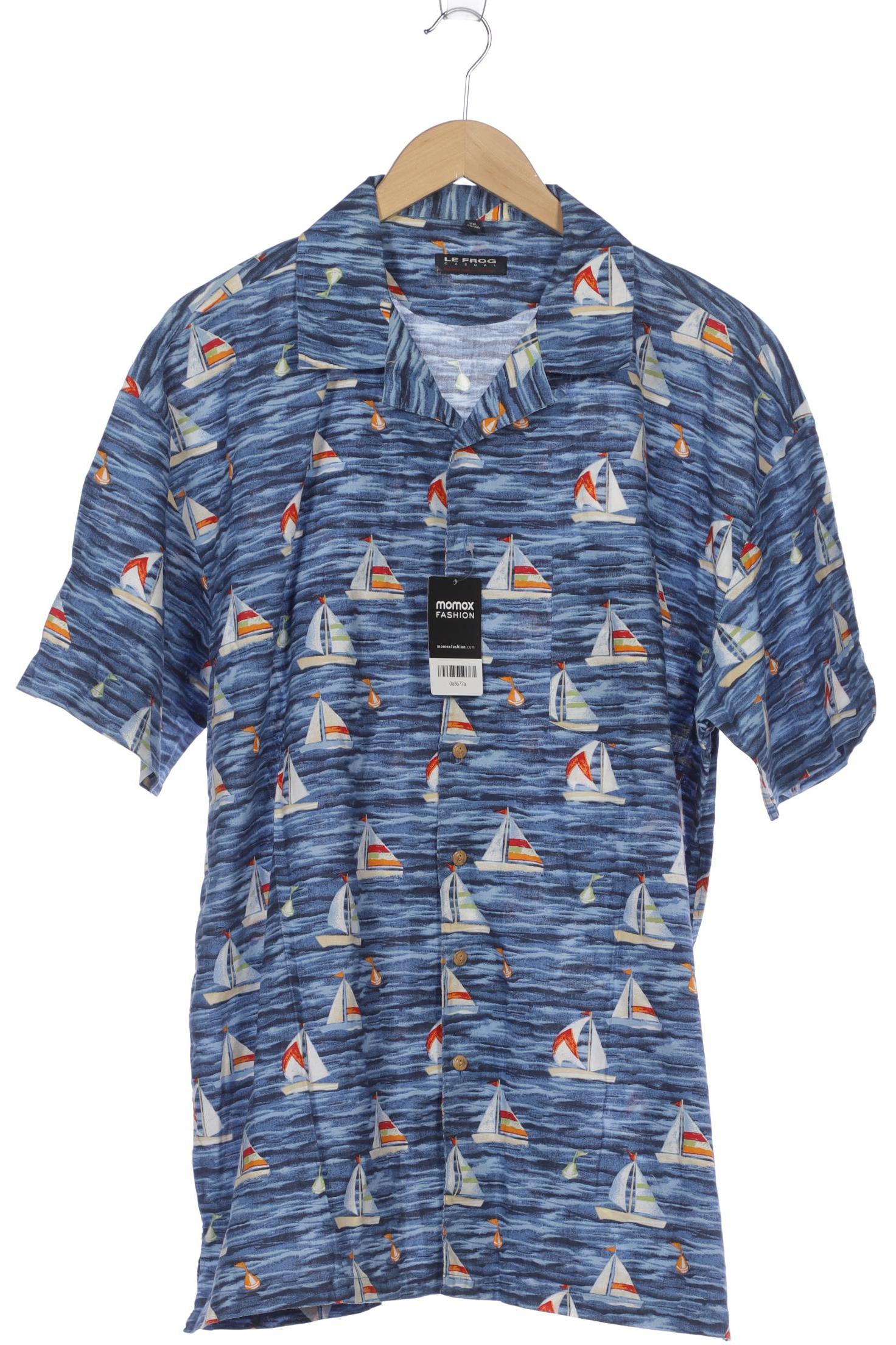 Second Hand Einzelstücke Herren Hemd, blau, Gr. 56