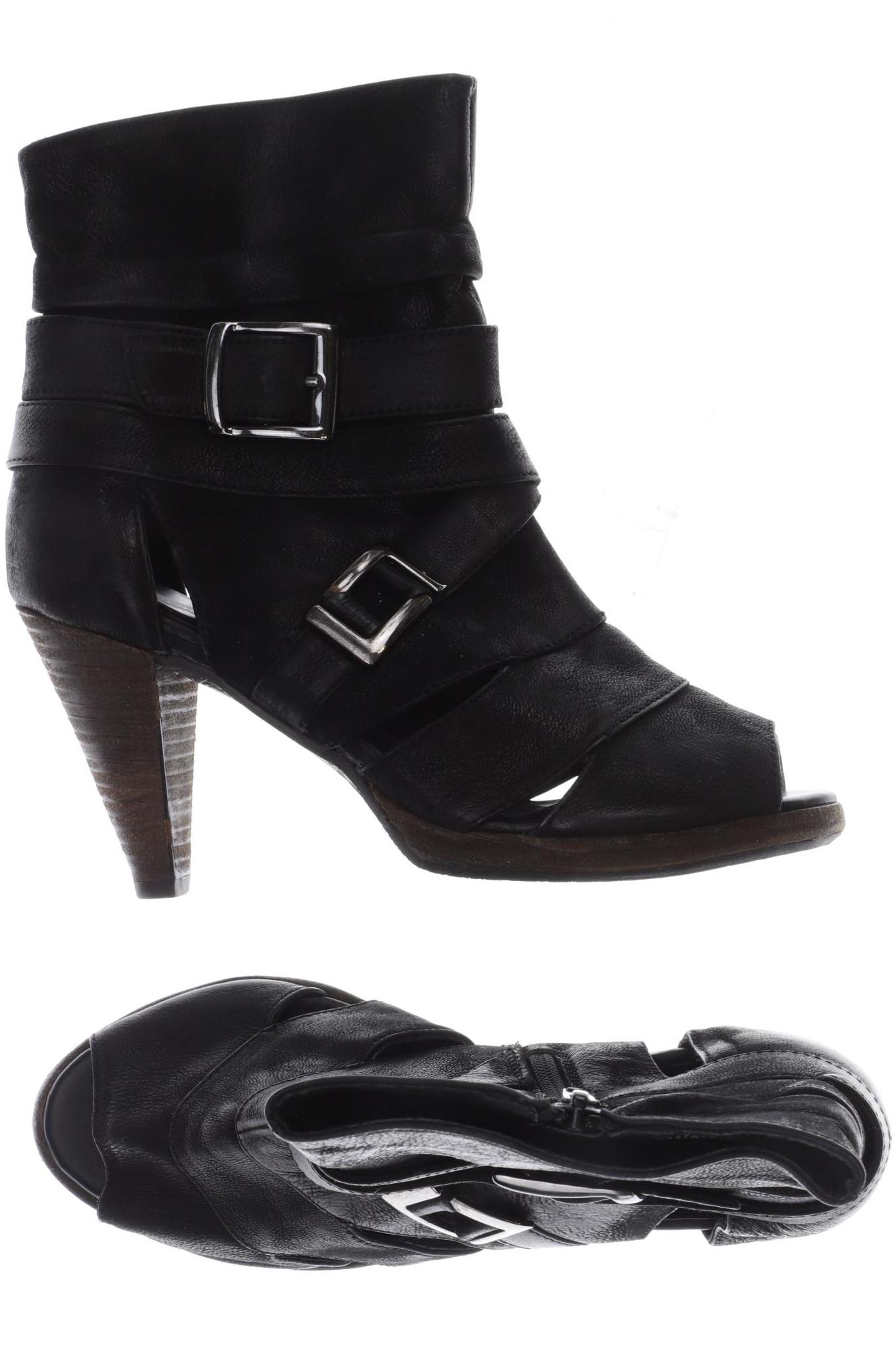 Second Hand Einzelstücke Damen Stiefelette, schwarz, Gr. 38