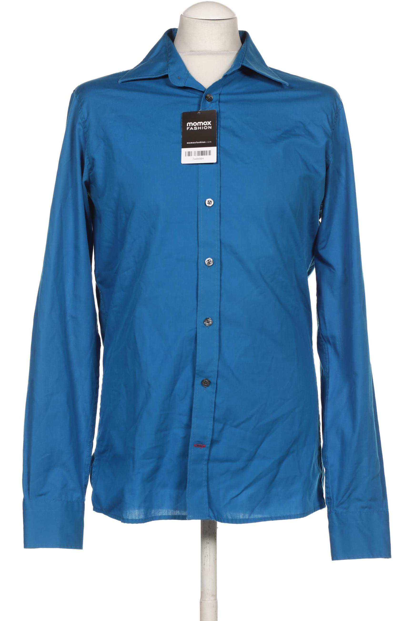 Second Hand Einzelstücke Herren Hemd, blau, Gr. 48