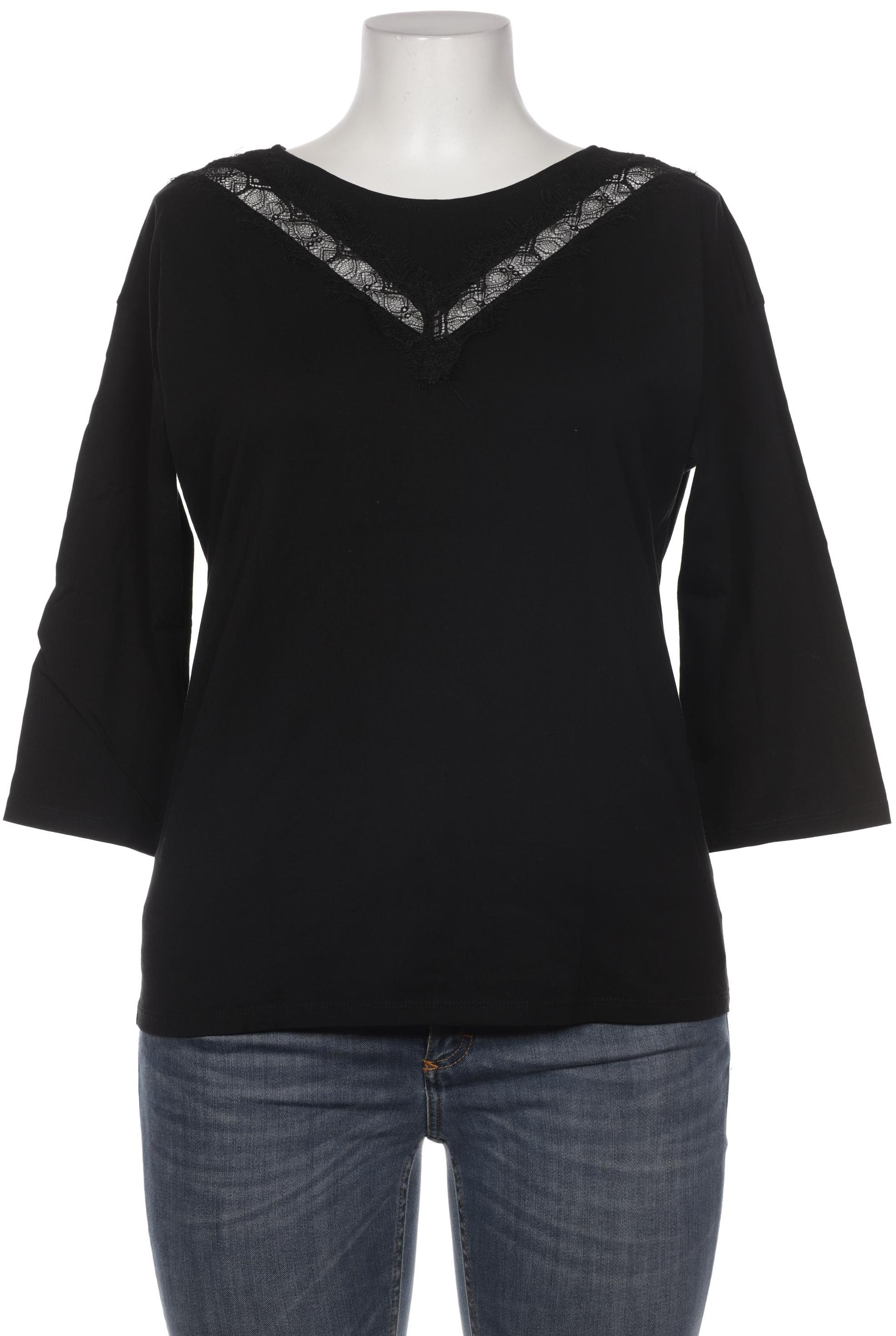 Second Hand Einzelstücke Damen Langarmshirt, schwarz, Gr. 42