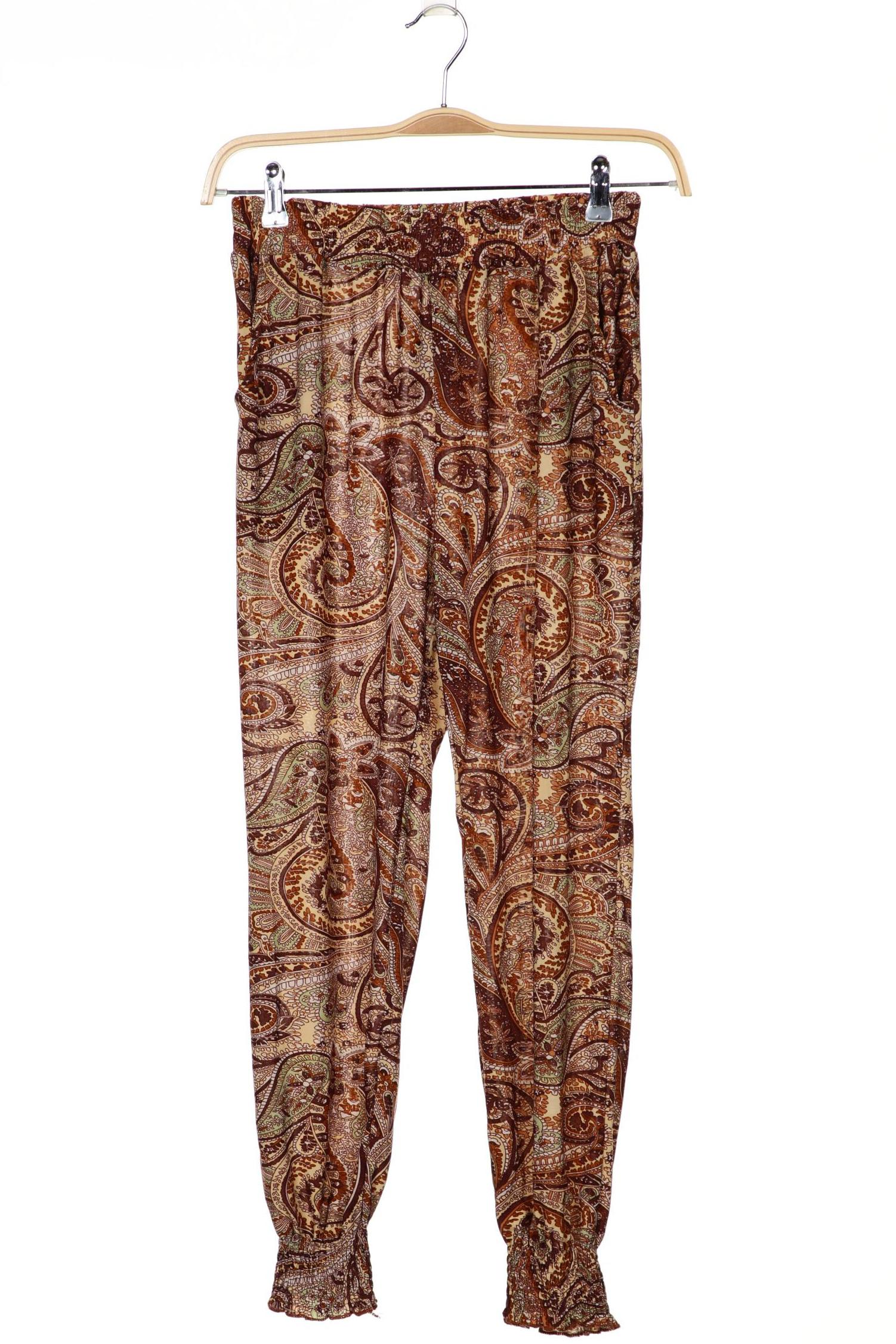 Second Hand Einzelstücke Damen Stoffhose, braun, Gr. 24